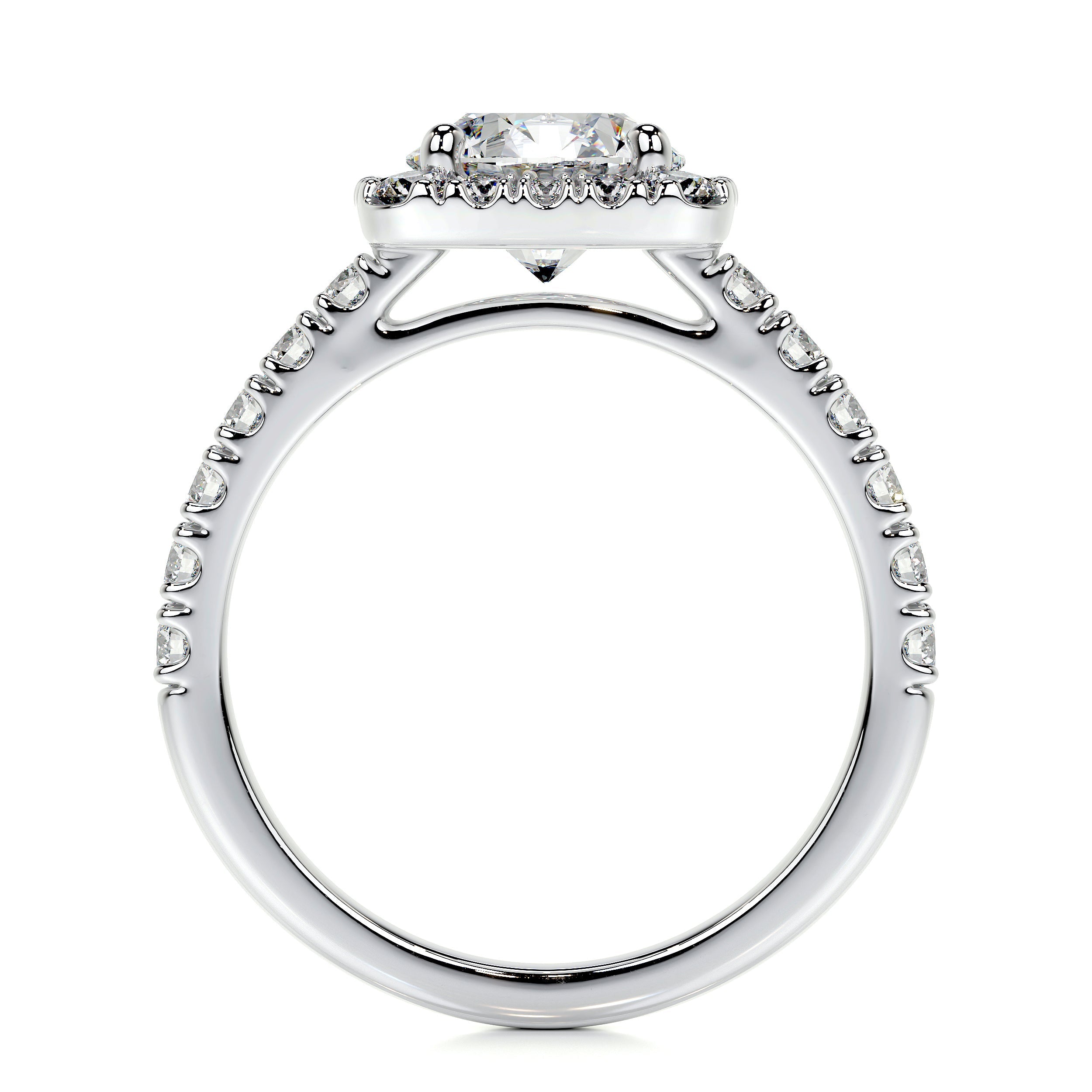 Sienna Lab Grown Diamond Ring   (2 Carat) -14K White Gold