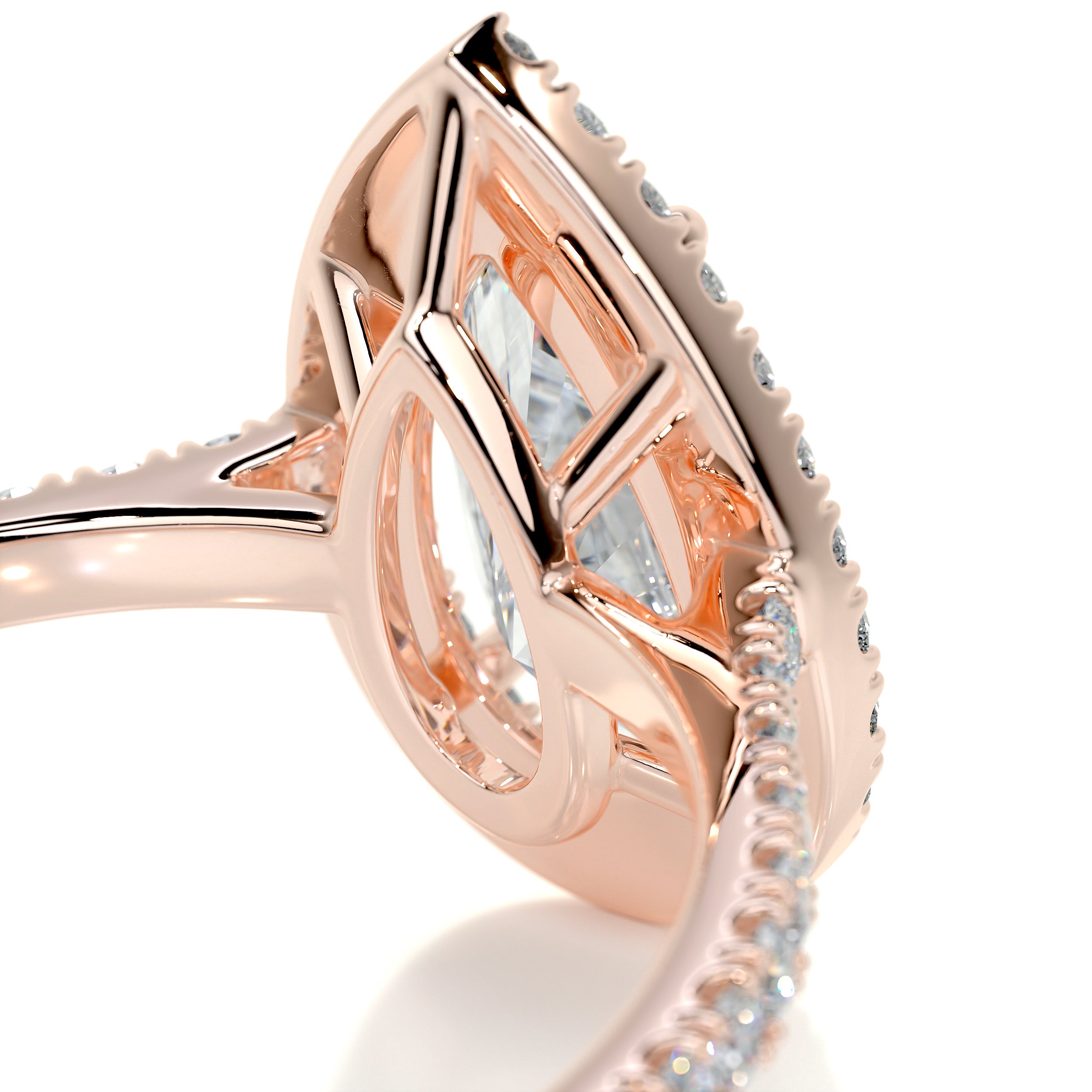 Sophia Diamond Engagement Ring   (2 Carat) -14K Rose Gold