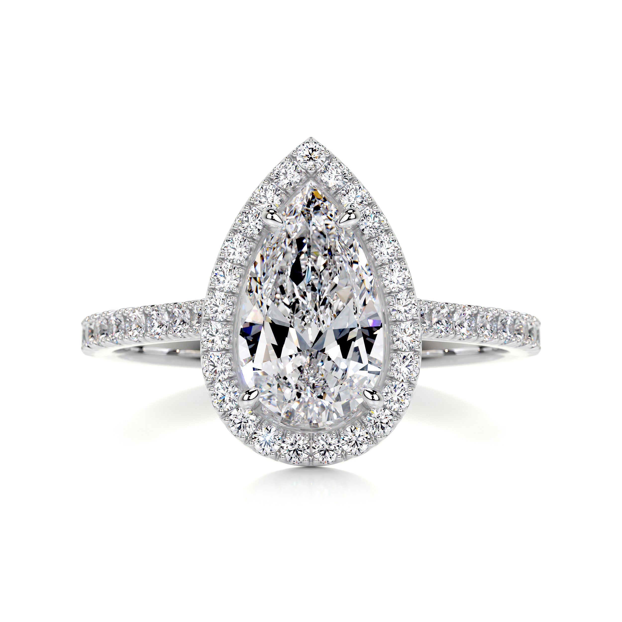Sophia Diamond Engagement Ring -18K White Gold
