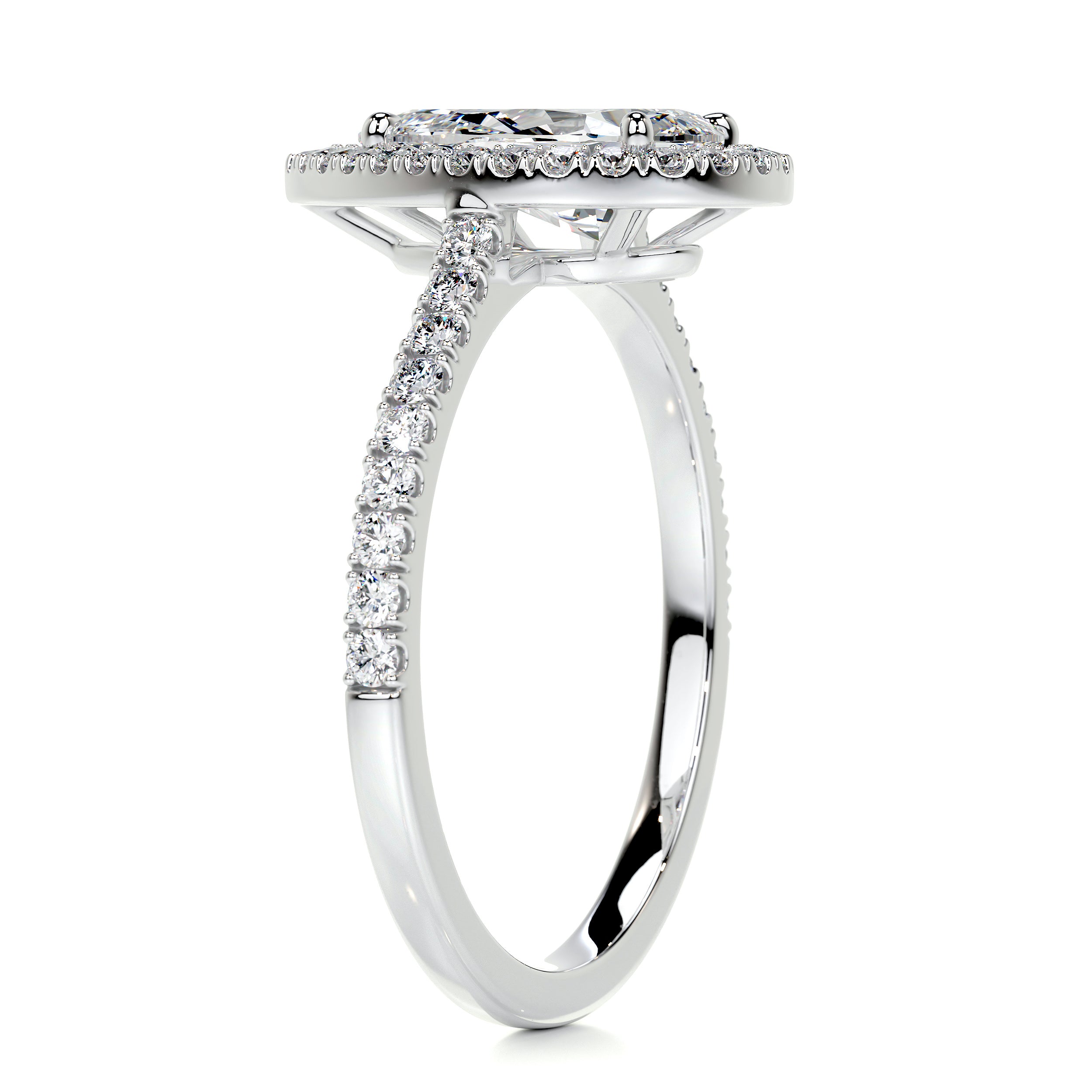 Sophia Diamond Engagement Ring   (2 Carat) -14K White Gold