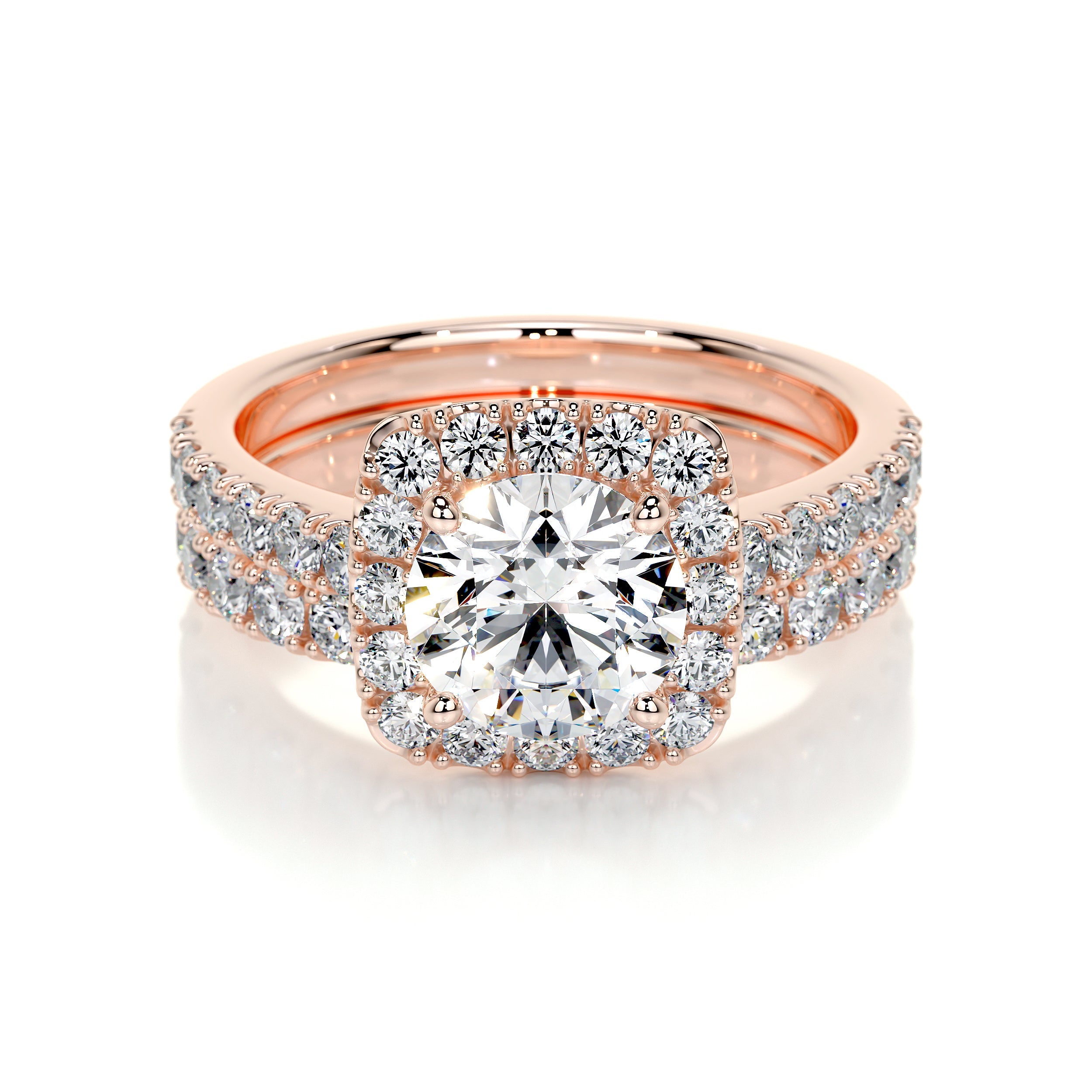 Sienna Lab Grown Diamond Bridal Set   (2.3 Carat) -14K Rose Gold