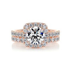 Sienna Diamond Bridal Set -14K Rose Gold