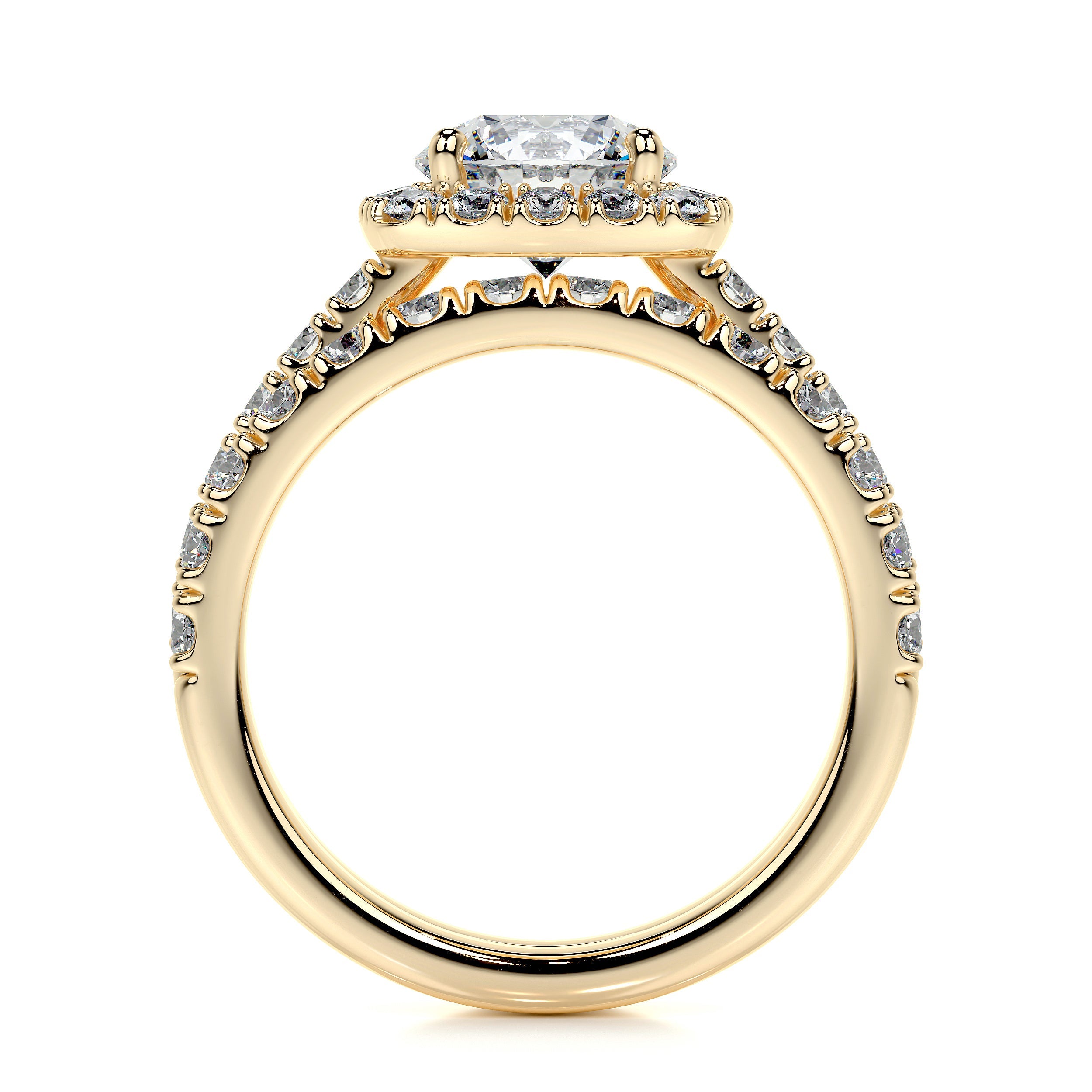 Sienna Lab Grown Diamond Bridal Set -18K Yellow Gold