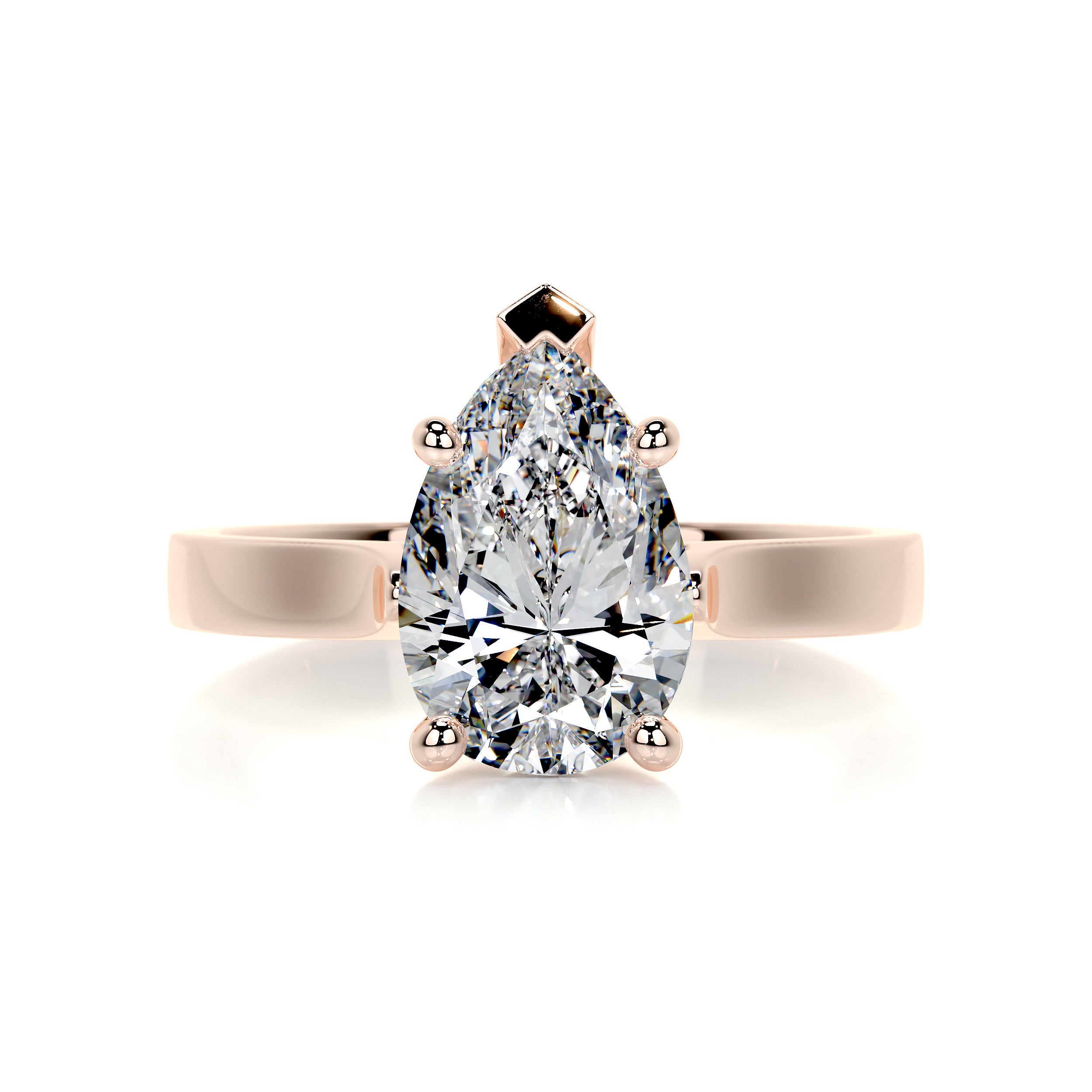 Jessica Diamond Engagement Ring   (2 Carat) -14K Rose Gold