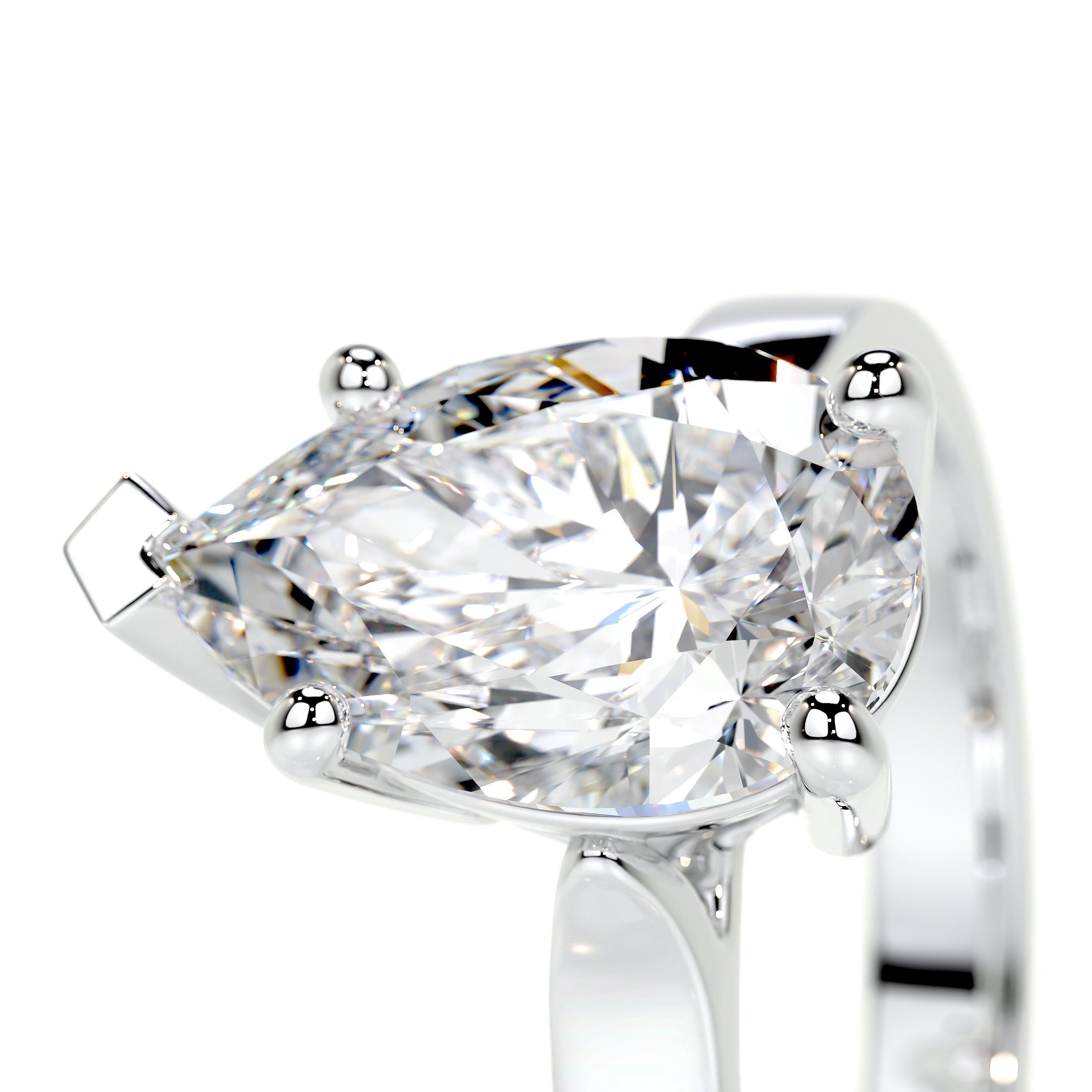 Jessica Lab Grown Diamond Ring   (2 Carat) -14K White Gold