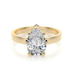 Jessica Lab Grown Diamond Ring -18K Yellow Gold