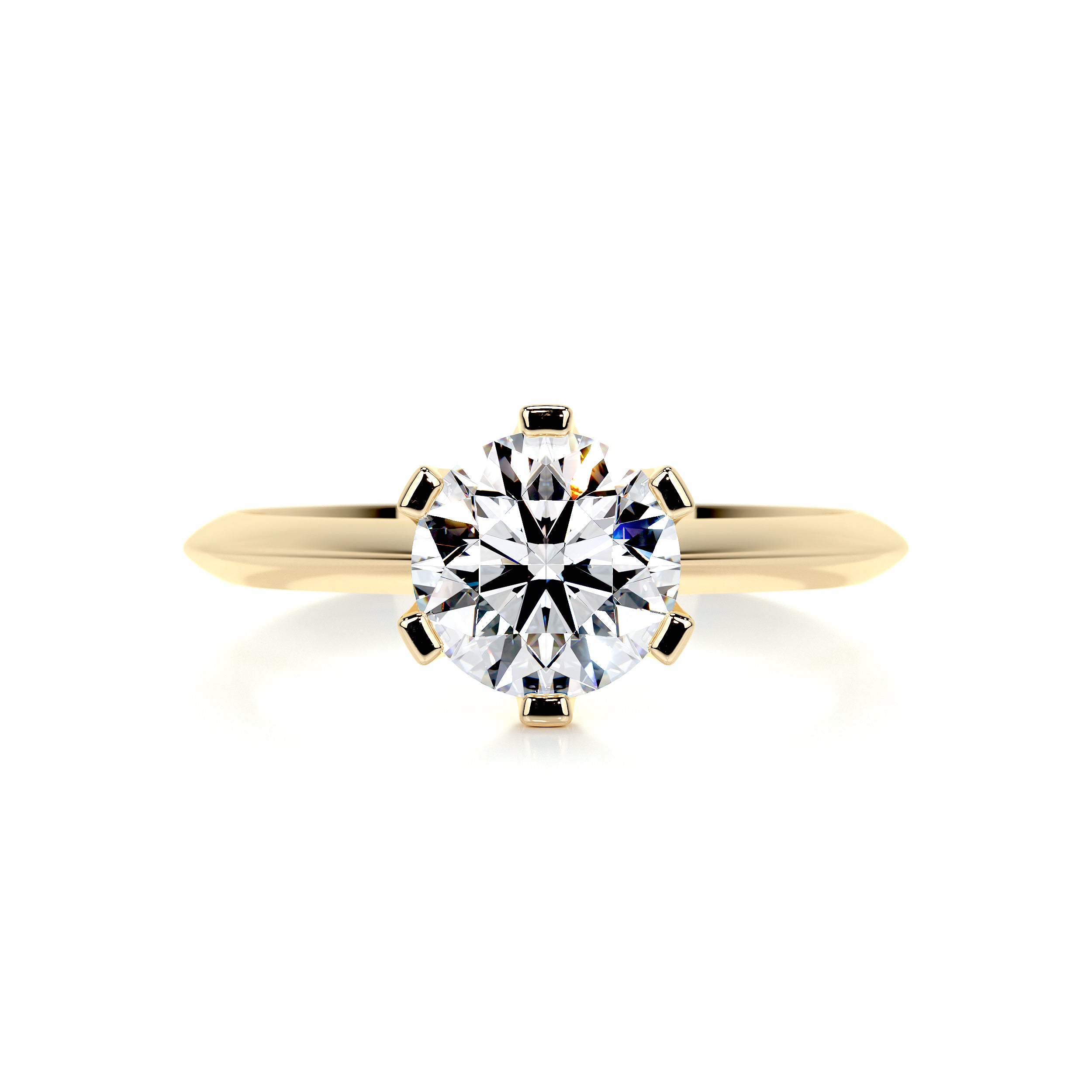 Alexis Diamond Engagement Ring   (1.25 Carat) -18K Yellow Gold
