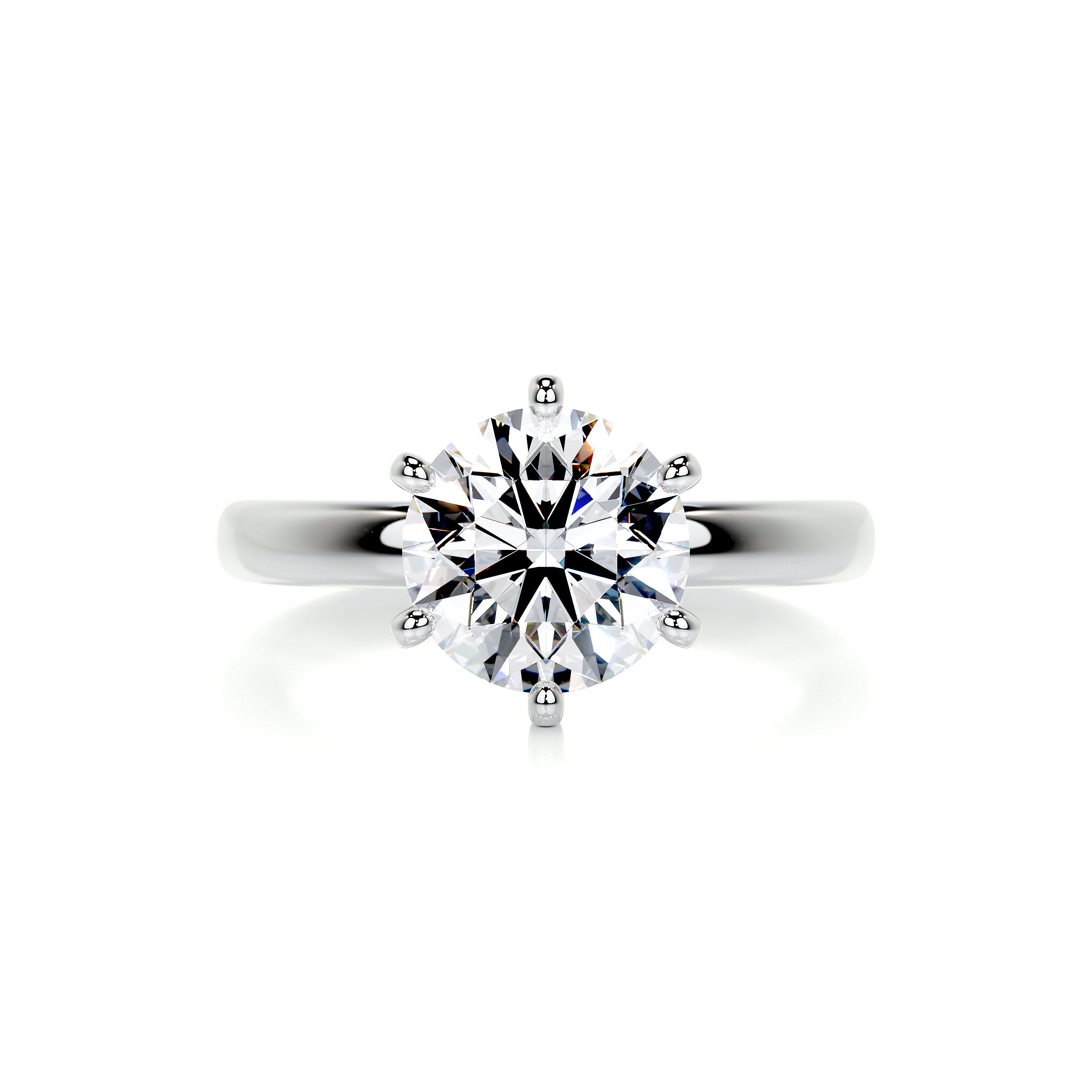 Jessica Diamond Engagement Ring   (2 Carat) -14K White Gold