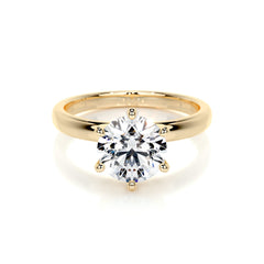 Jessica Lab Grown Diamond Ring -18K Yellow Gold