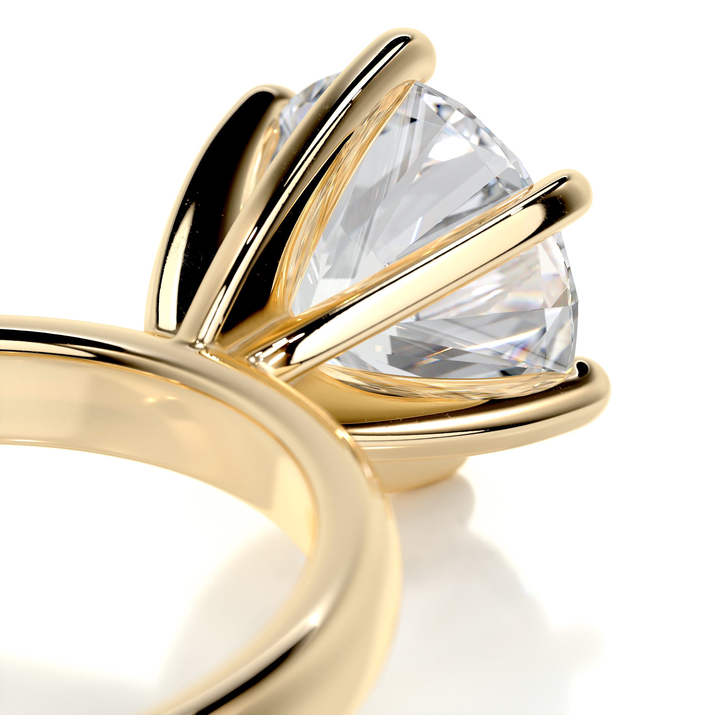 Jessica Diamond Engagement Ring   (2 Carat) -18K Yellow Gold