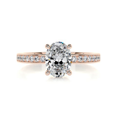 Giselle Diamond Engagement Ring -14K Rose Gold