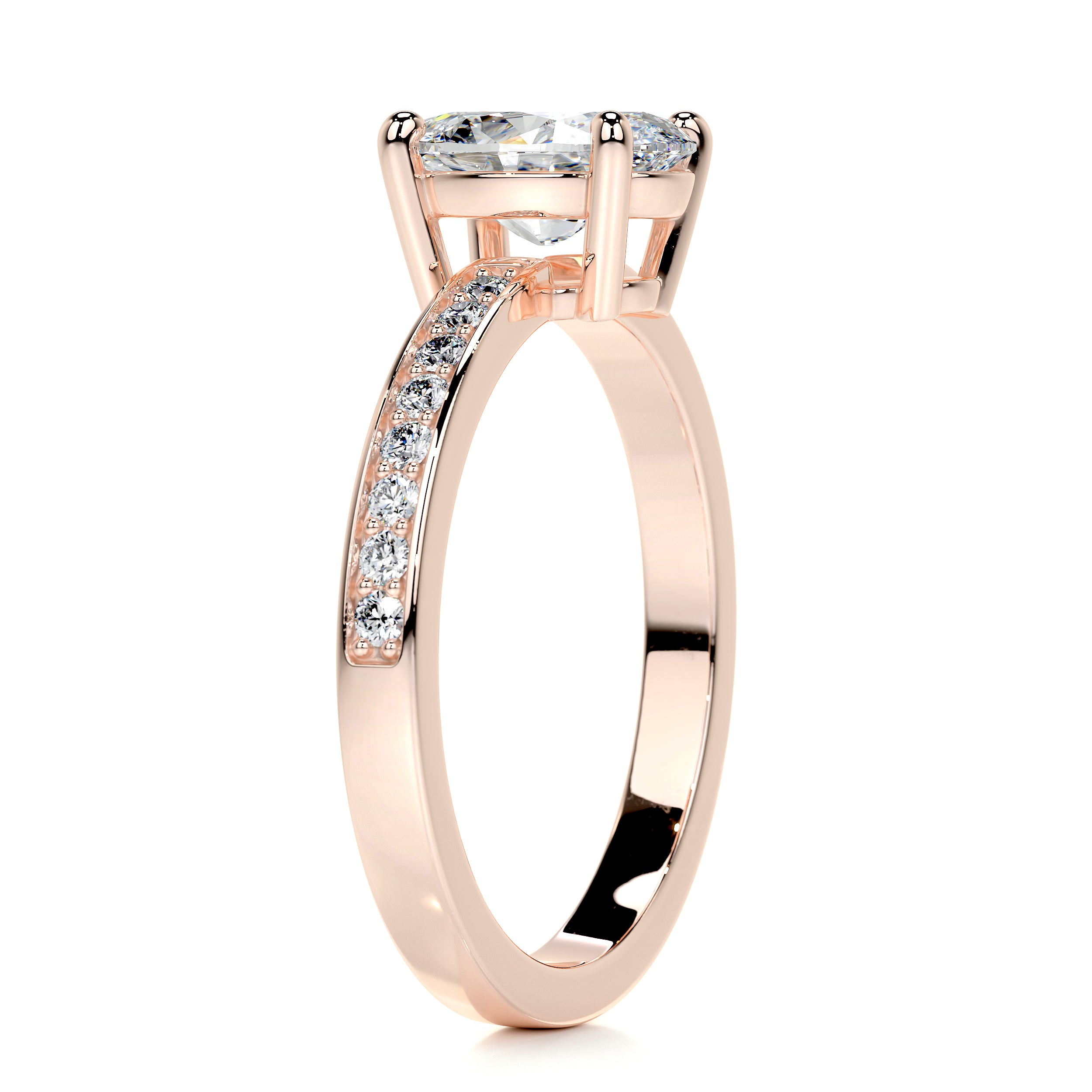 Giselle Diamond Engagement Ring   (1.16 Carat) -14K Rose Gold