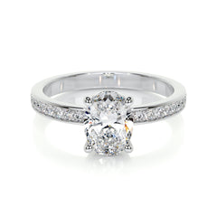 Giselle Lab Grown Diamond Ring -18K White Gold