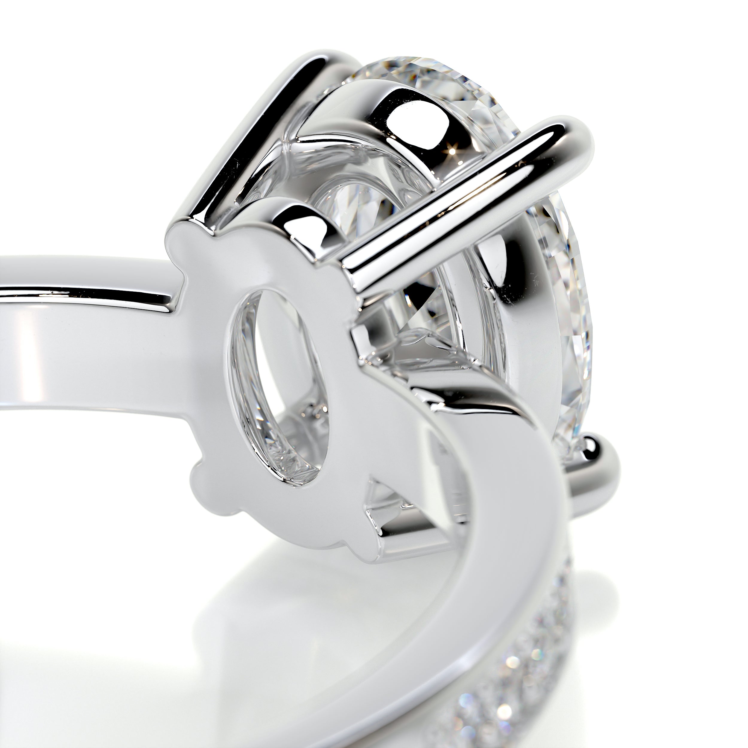 Giselle Diamond Engagement Ring -14K White Gold