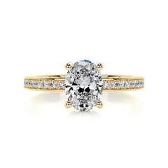 Giselle Diamond Engagement Ring -18K Yellow Gold