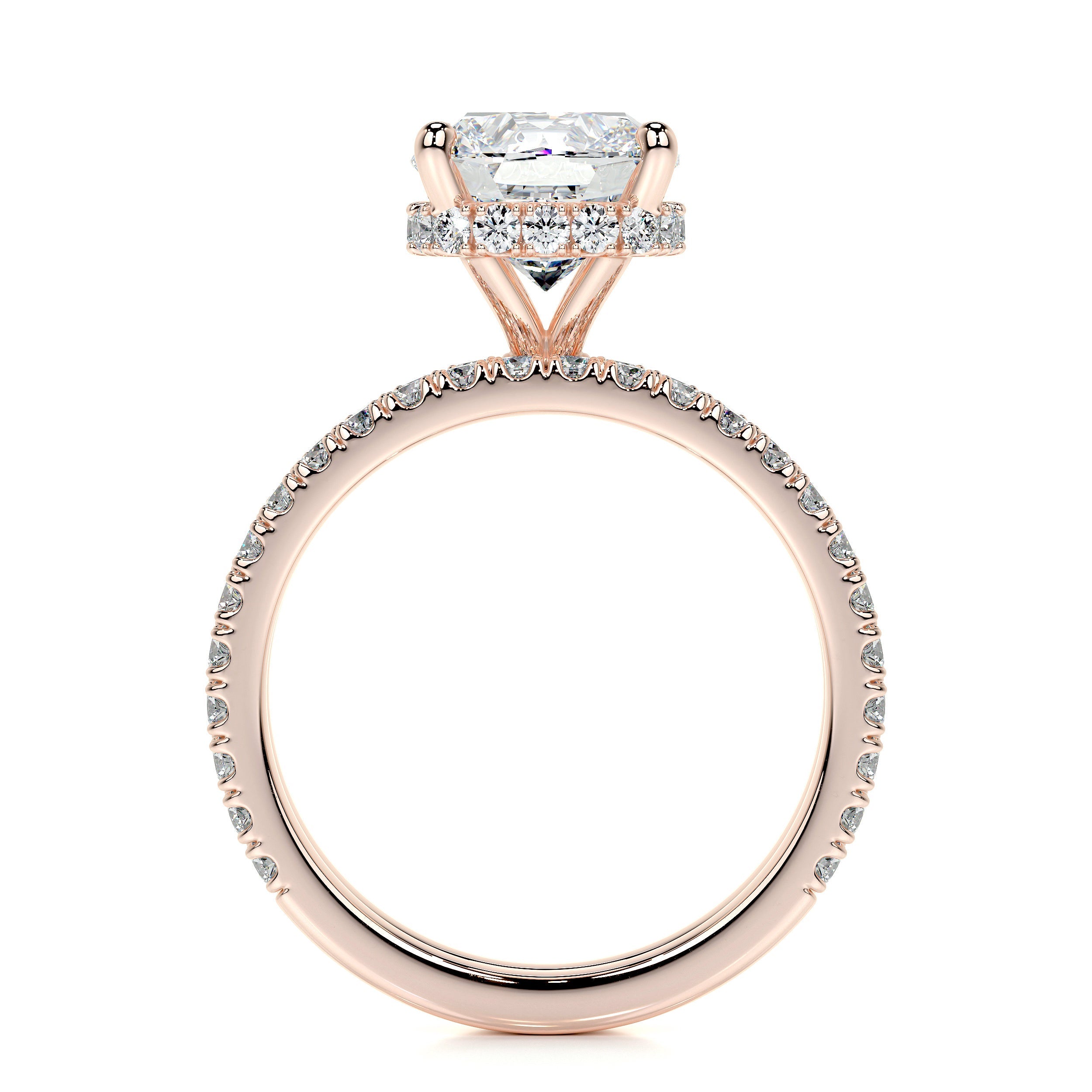 Madeline Lab Grown Diamond Bridal Set   (3 Carat) -14K Rose Gold