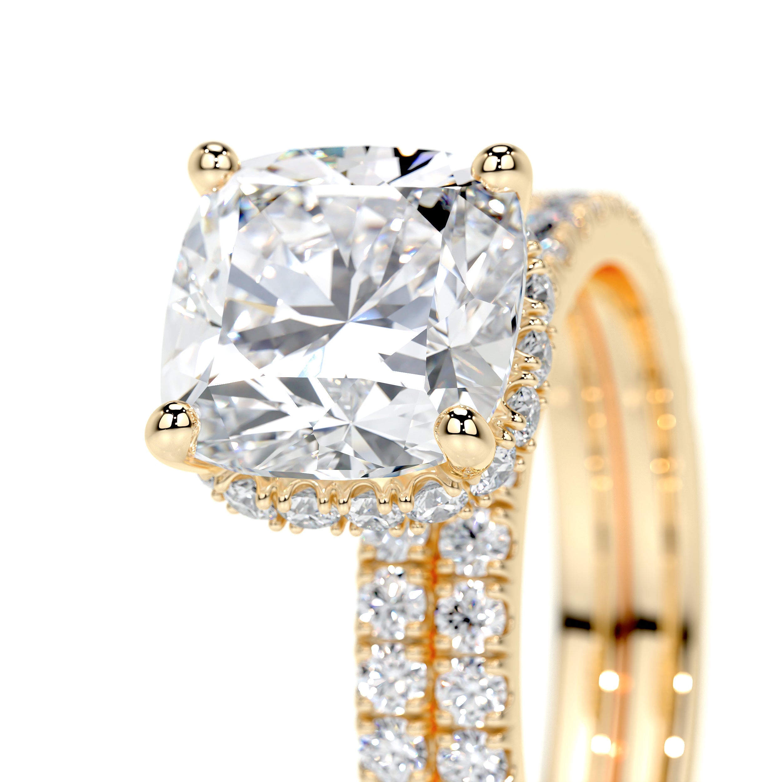 Madeline Lab Grown Diamond Bridal Set   (3 Carat) -18K Yellow Gold
