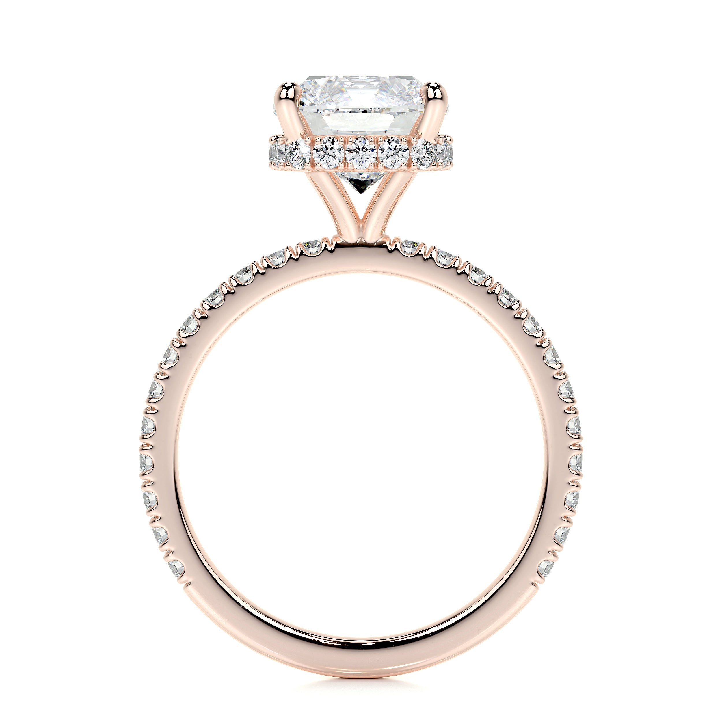 Madeline Lab Grown Diamond Ring   (2.5 Carat) -14K Rose Gold