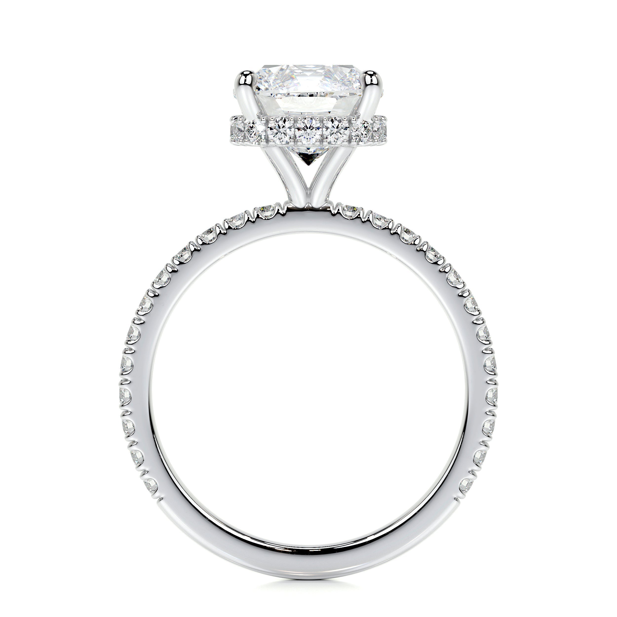 Madeline Lab Grown Diamond Ring   (2.5 Carat) -18K White Gold