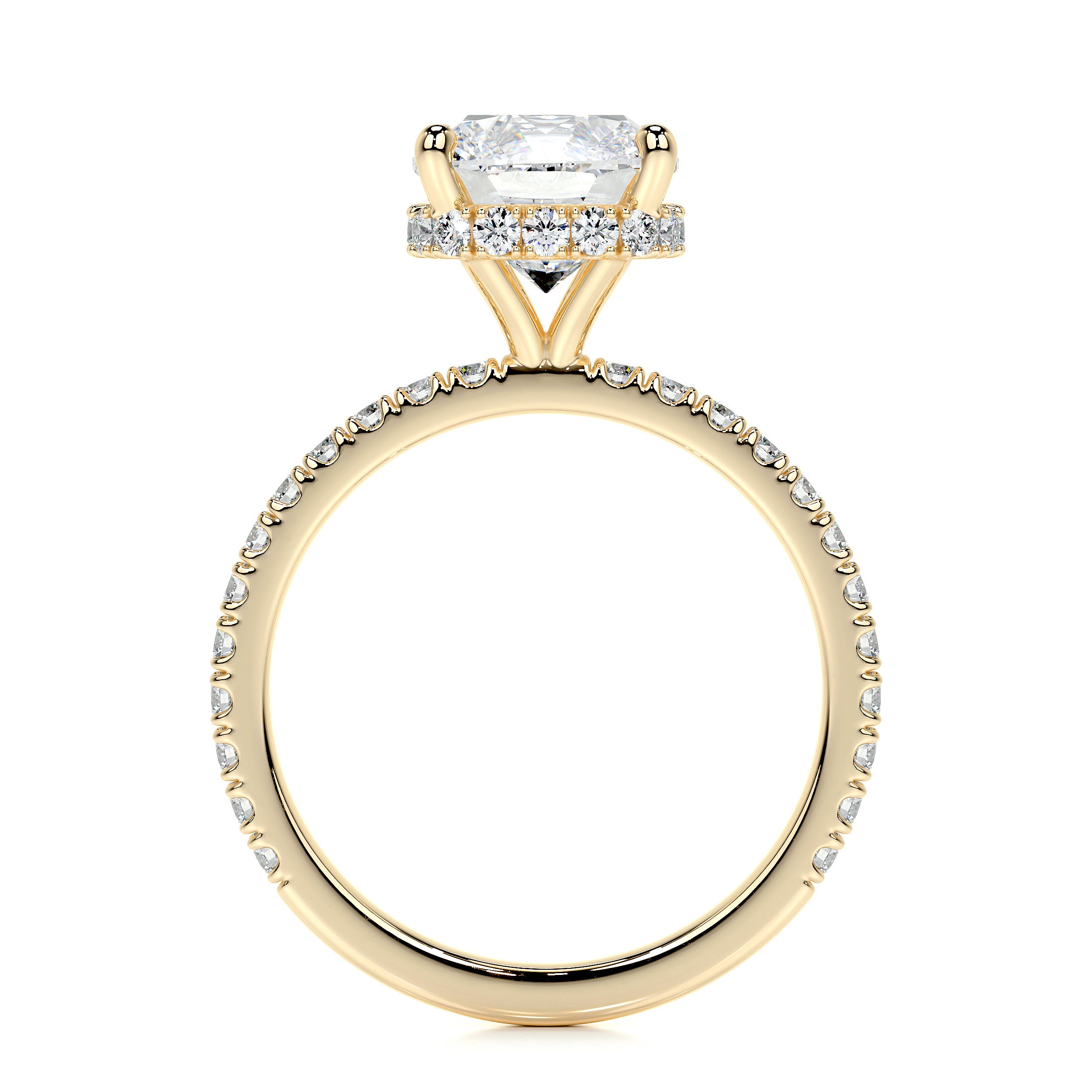 Madeline Lab Grown Diamond Ring   (2.5 Carat) -18K Yellow Gold