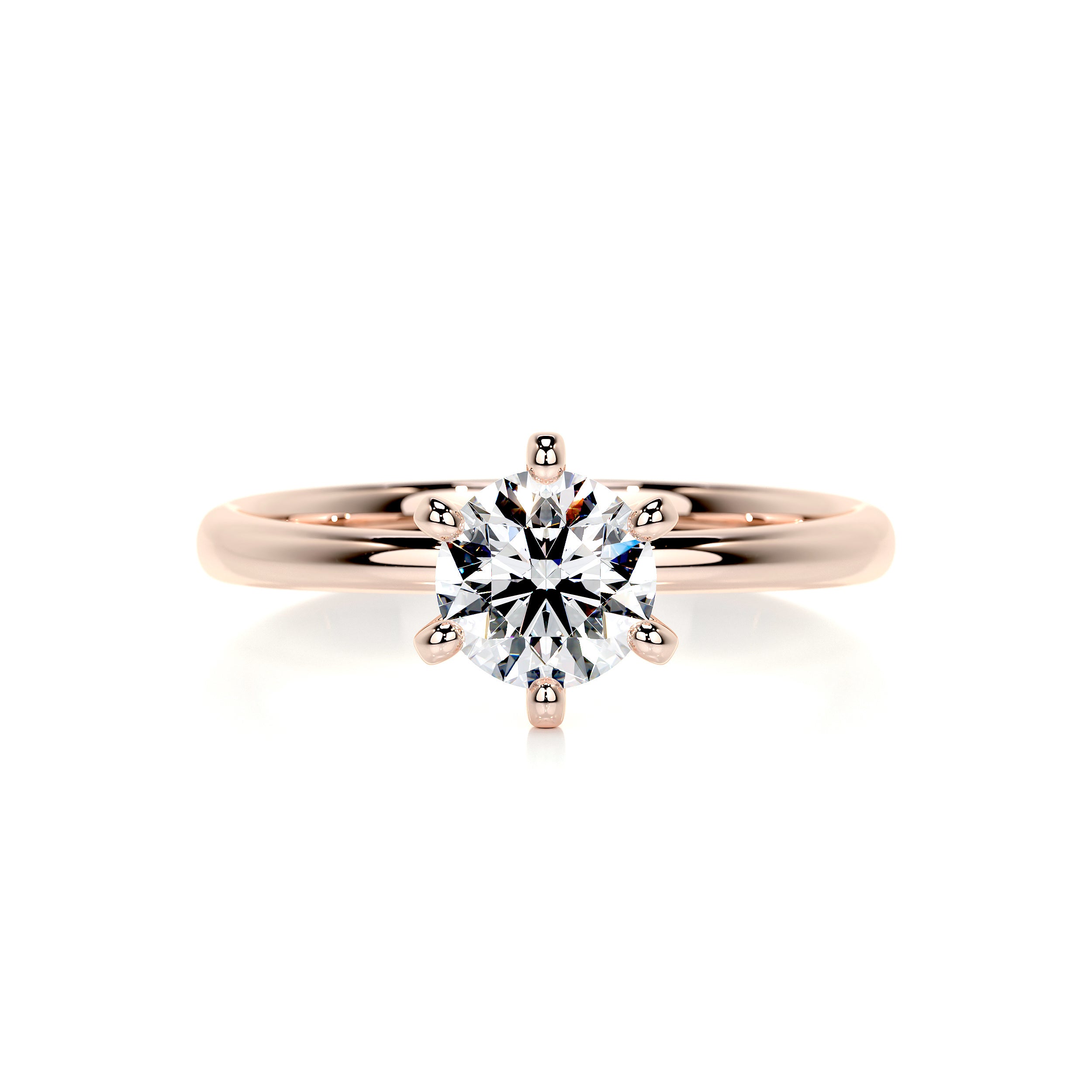 Samantha Diamond Engagement Ring   (0.75 Carat) -14K Rose Gold