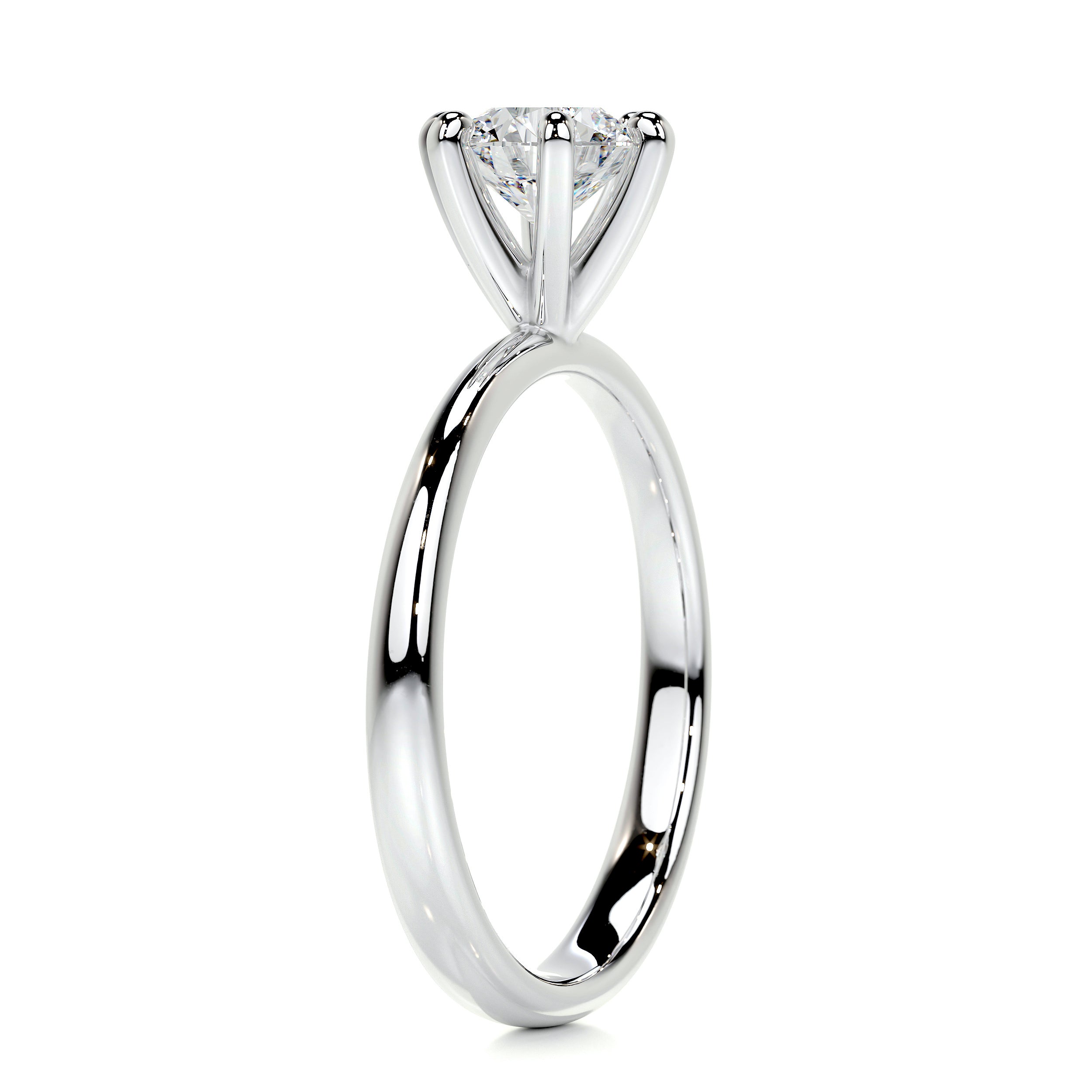 Samantha Diamond Engagement Ring   (0.75 Carat) -14K White Gold