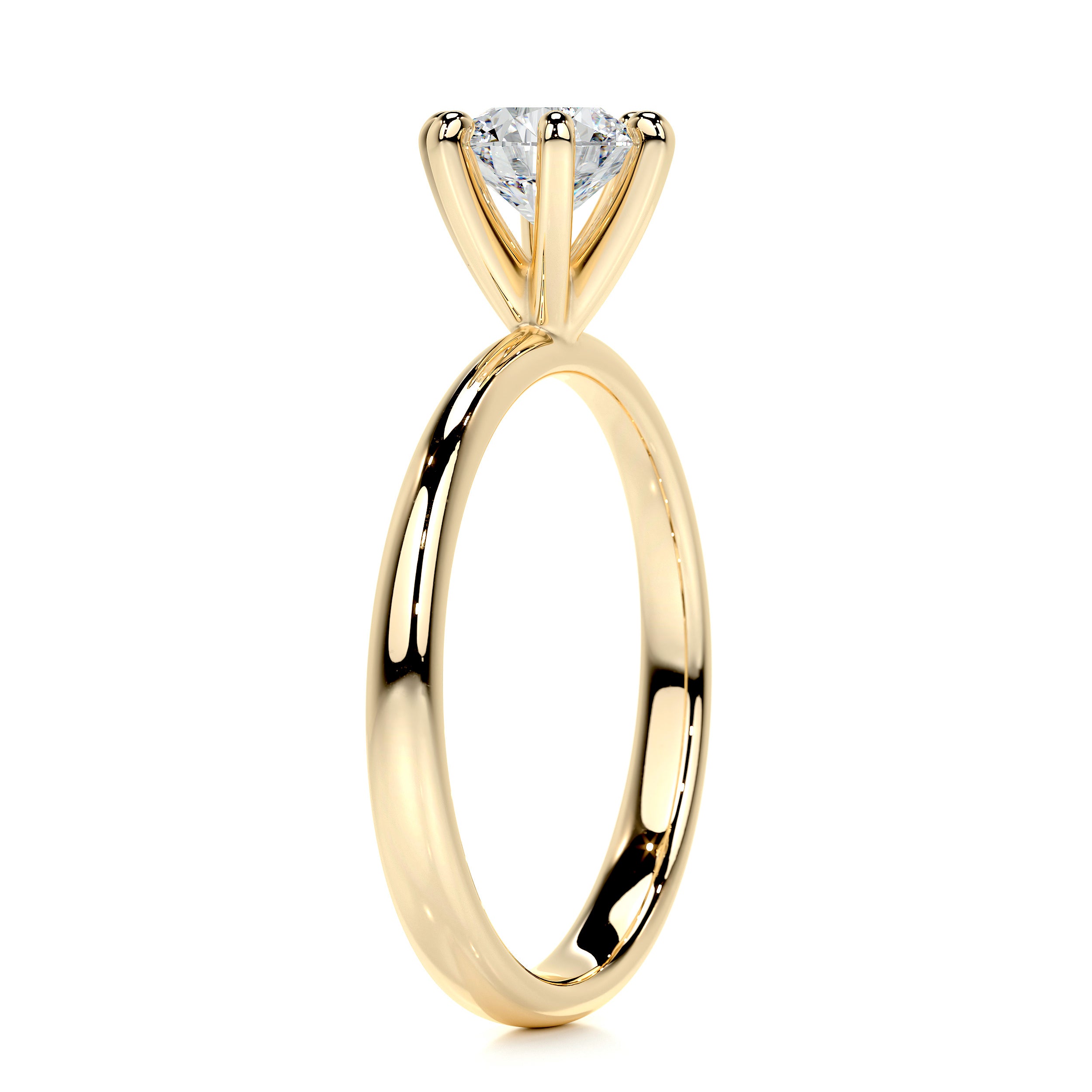 Samantha Diamond Engagement Ring   (0.75 Carat) -18K Yellow Gold
