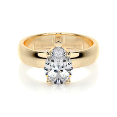 Hannah Lab Grown Diamond Ring -18K Yellow Gold