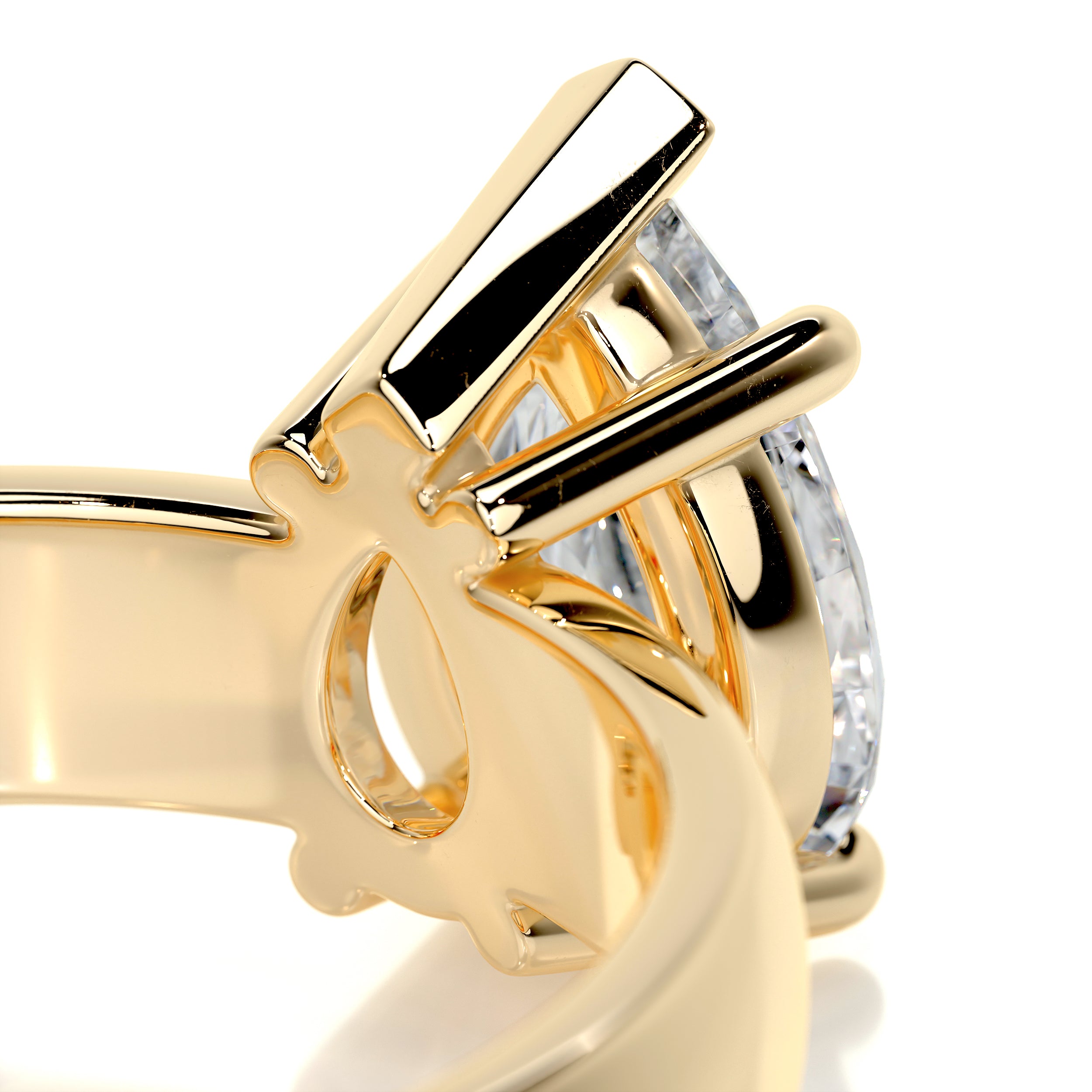 Hannah Diamond Engagement Ring   (1.5 Carat) -18K Yellow Gold