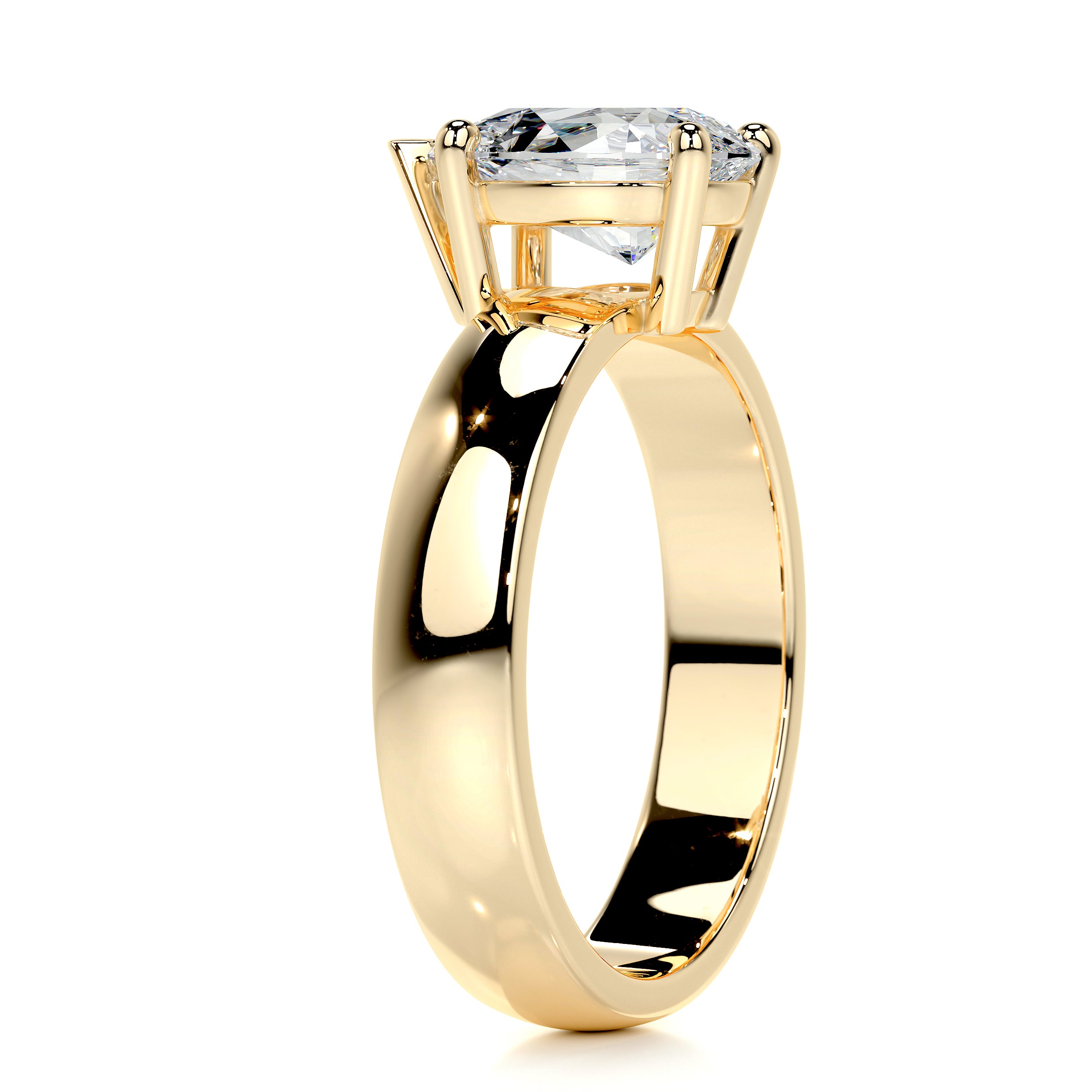 Hannah Diamond Engagement Ring   (1.5 Carat) -18K Yellow Gold