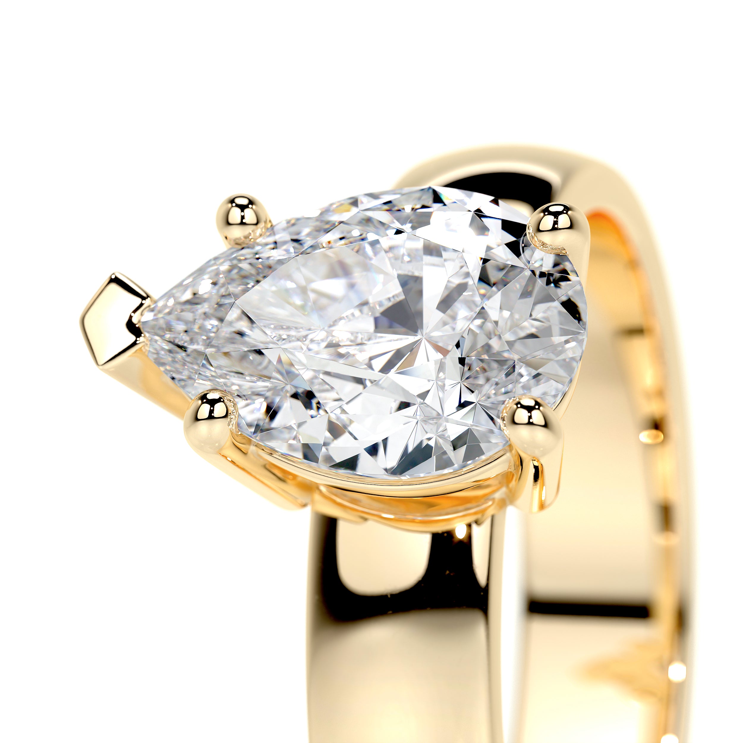 Hannah Lab Grown Diamond Ring -18K Yellow Gold