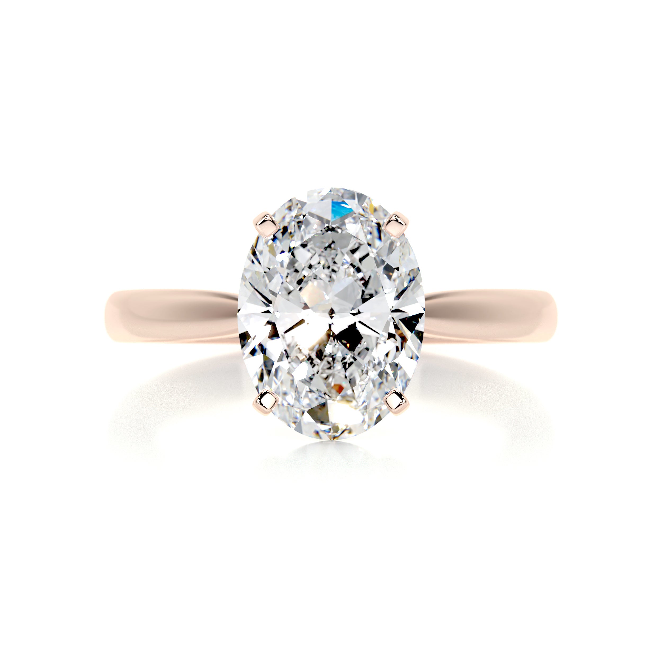 Diana Diamond Engagement Ring   (2 Carat) -14K Rose Gold