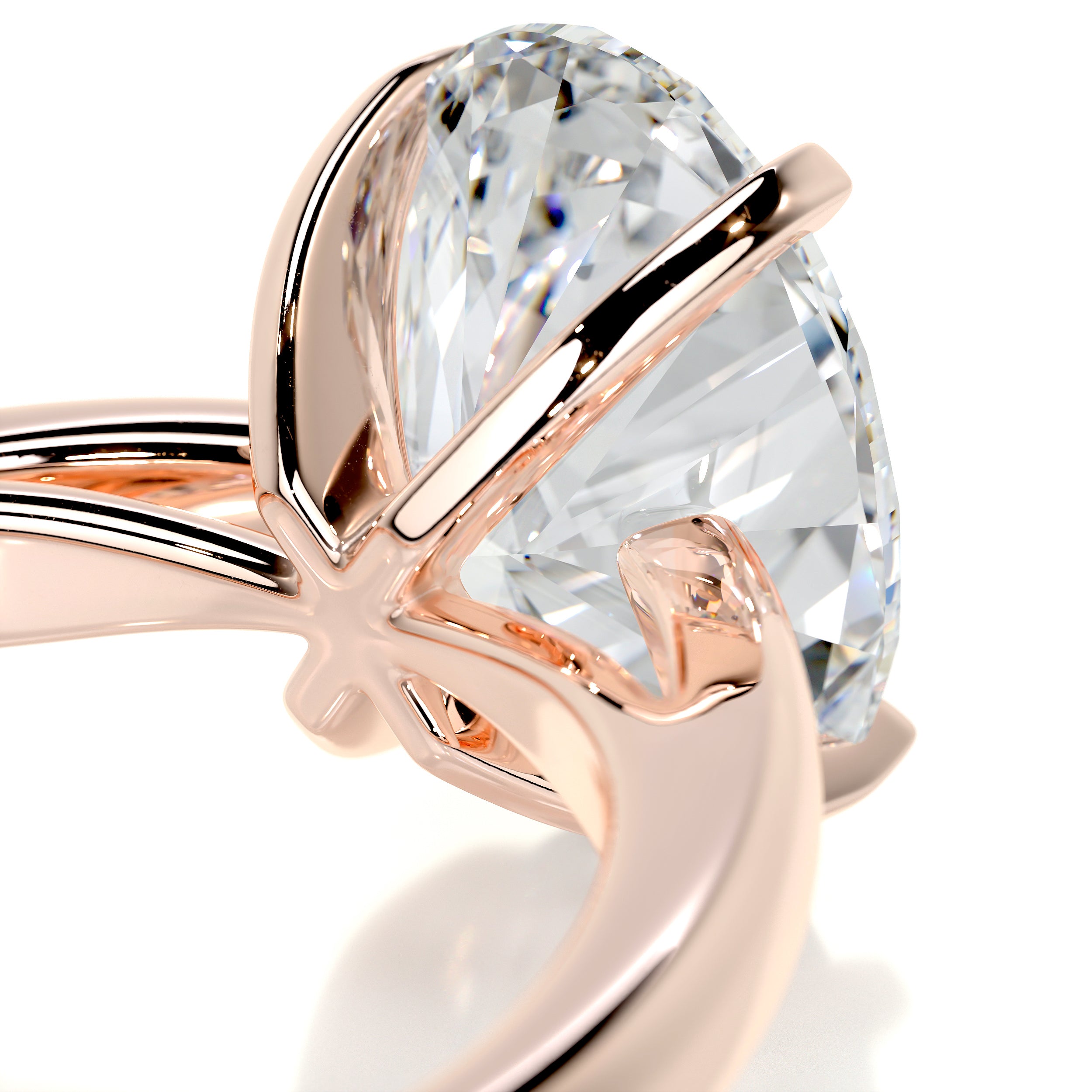 Diana Diamond Engagement Ring   (2 Carat) -14K Rose Gold