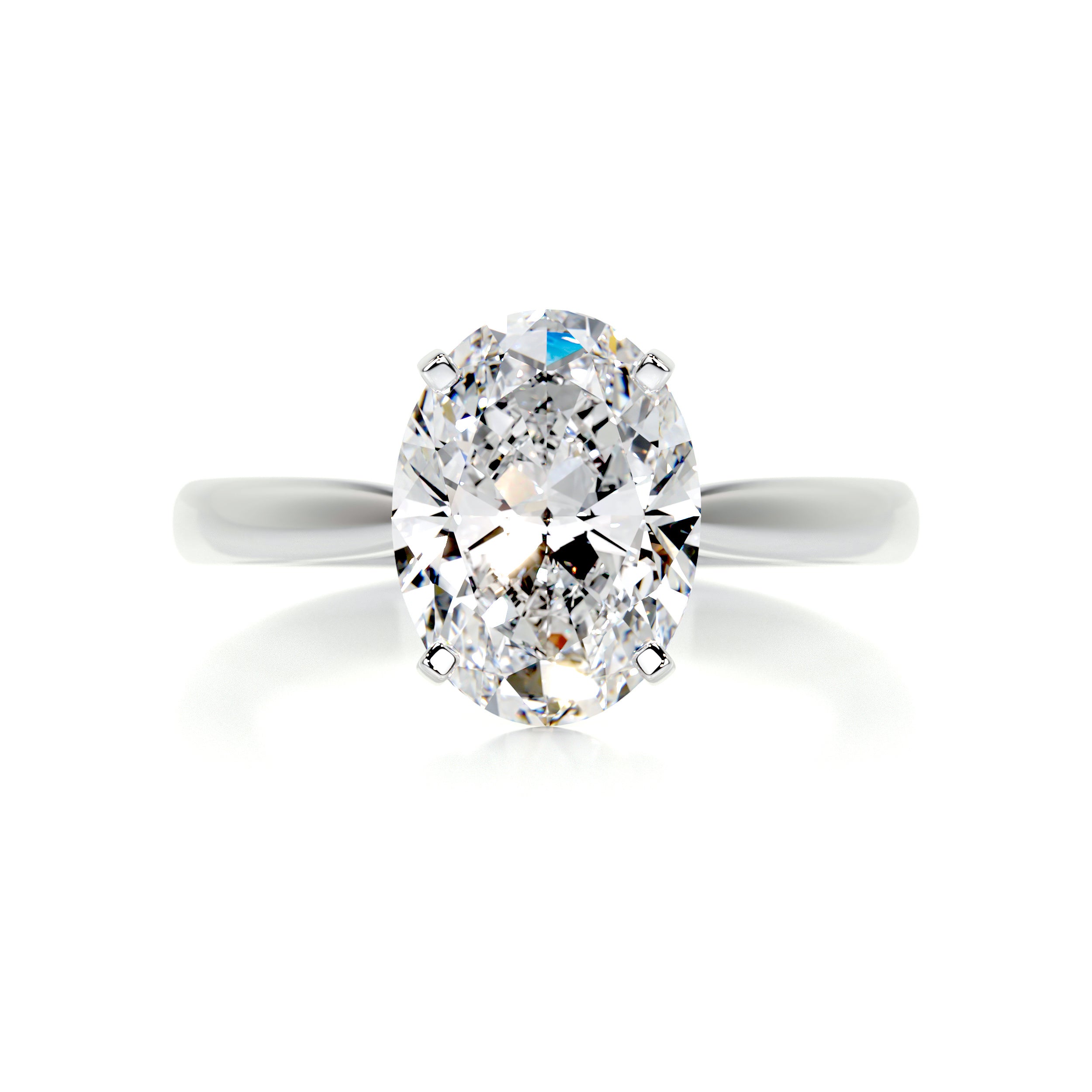Diana Diamond Engagement Ring   (2 Carat) -14K White Gold