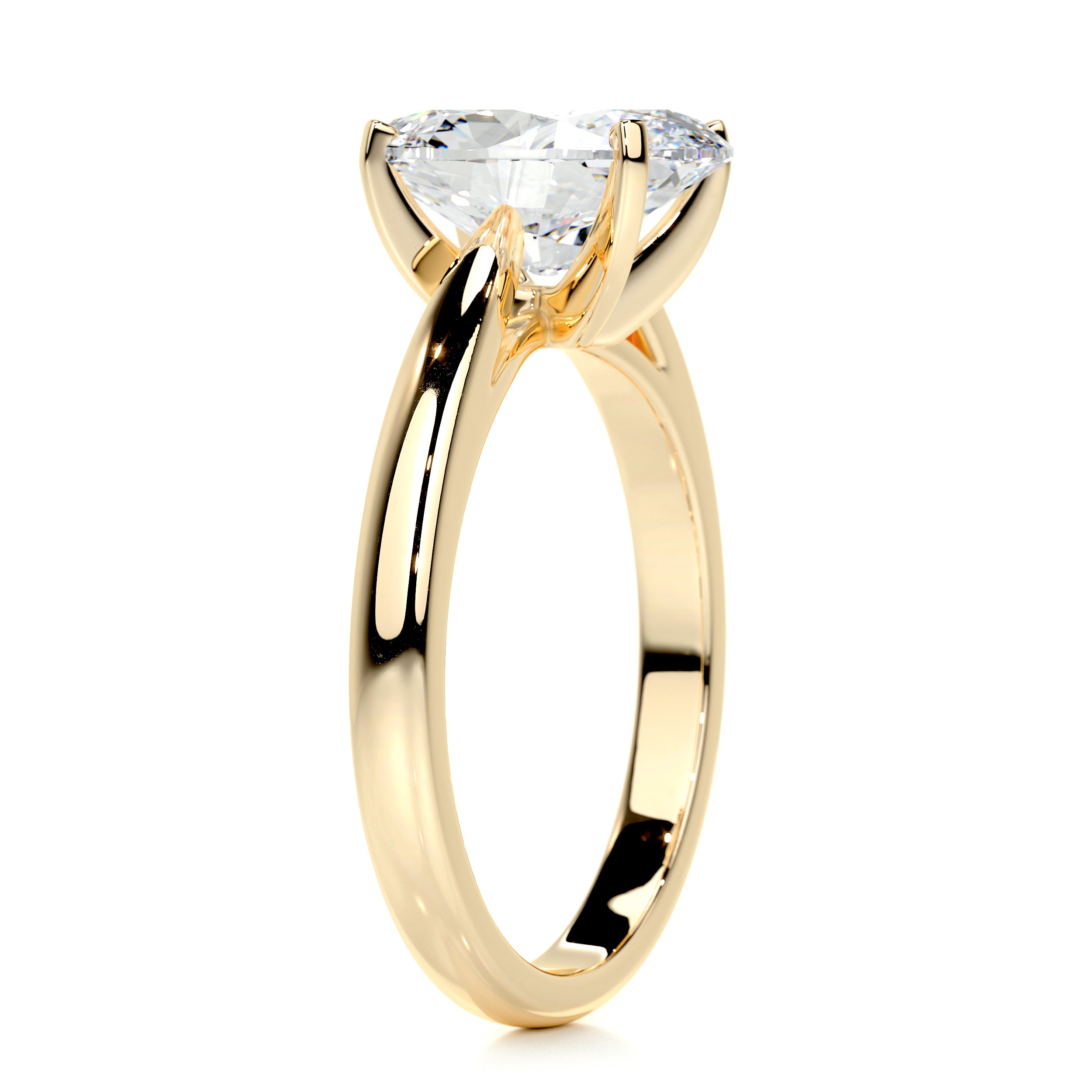 Diana Diamond Engagement Ring   (2 Carat) -18K Yellow Gold