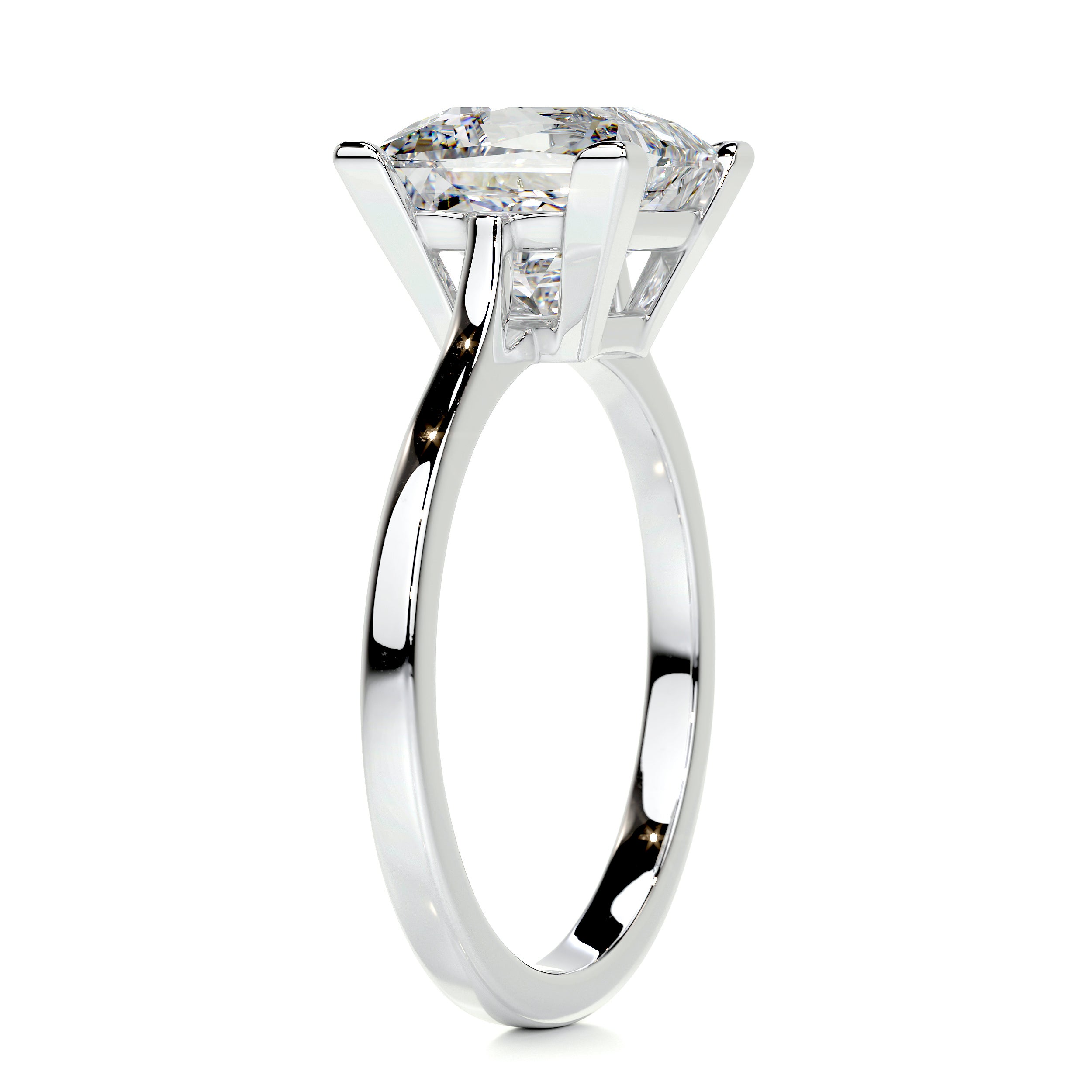 Ella Diamond Engagement Ring -18K White Gold