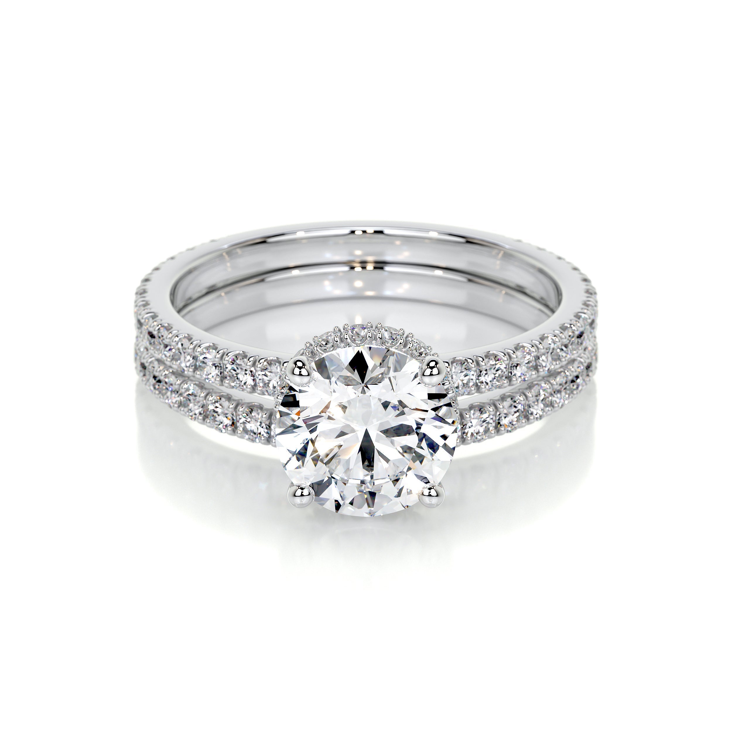 Vivienne Lab Grown Diamond Bridal Set   (2 Carat) -Platinum