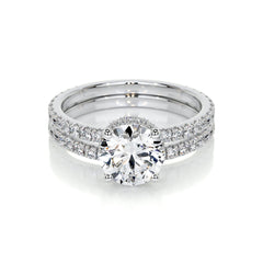 Vivienne Lab Grown Diamond Bridal Set -14K White Gold