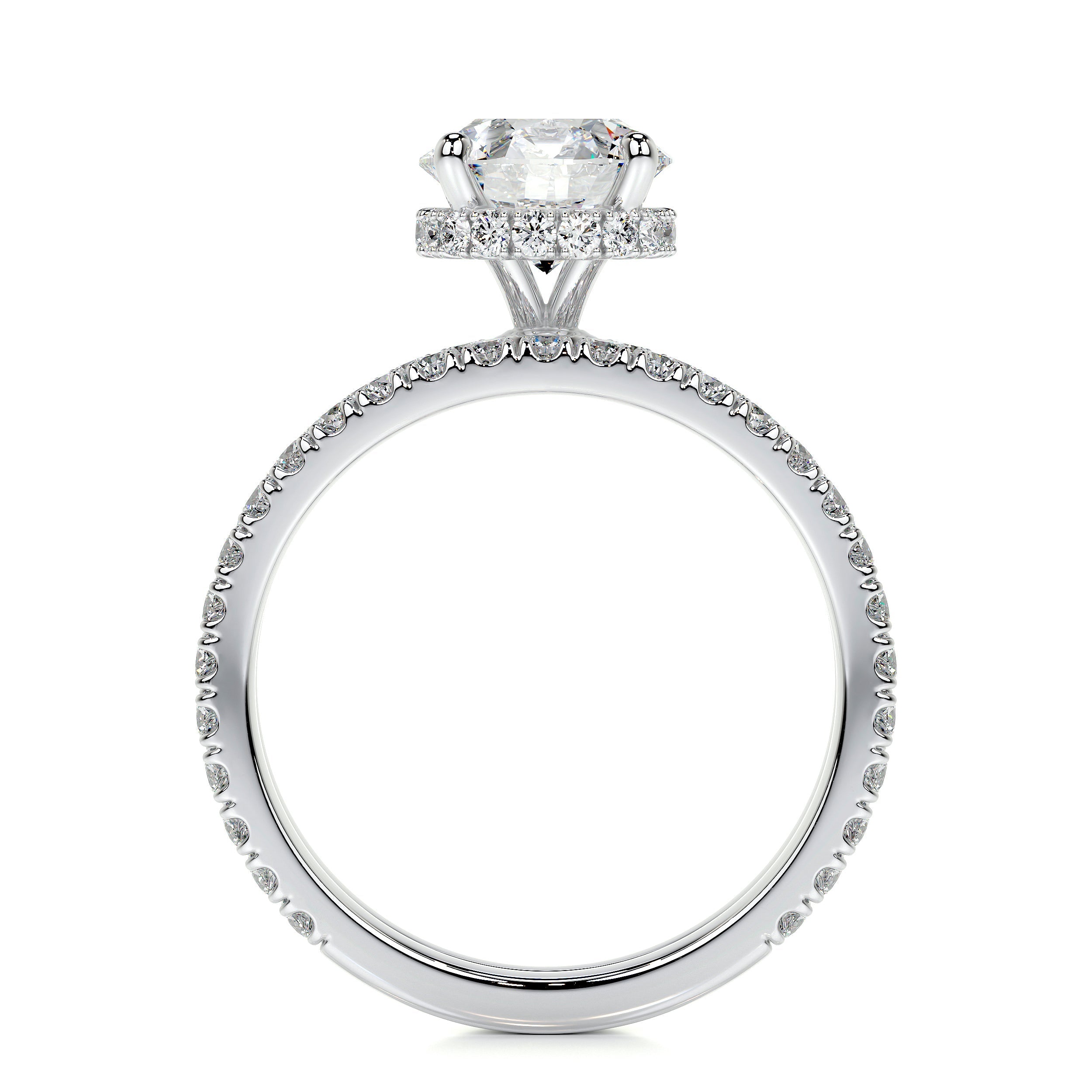 Vivienne Lab Grown Diamond Bridal Set   (2 Carat) -14K White Gold