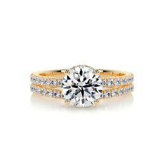Vivienne Diamond Bridal Set -18K Yellow Gold