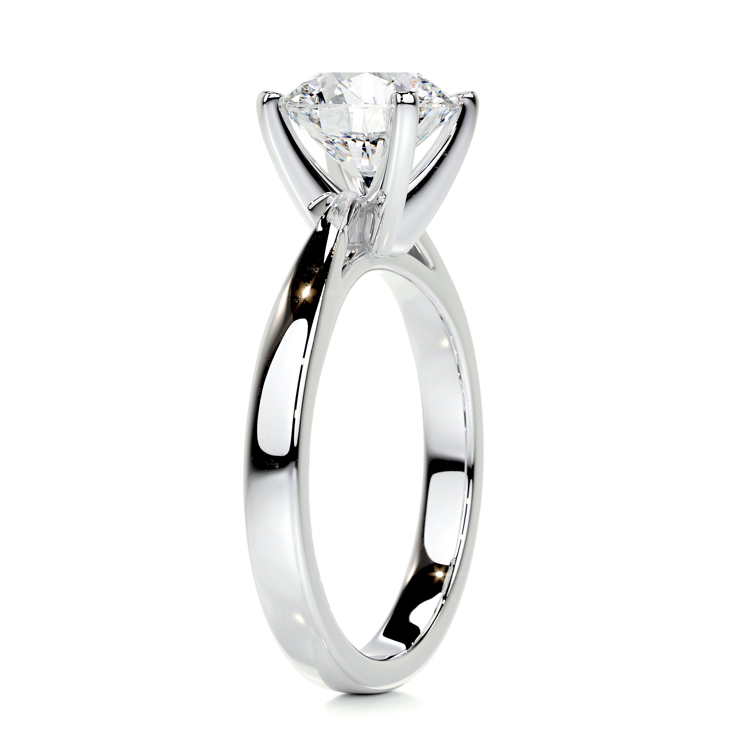 Diana Diamond Engagement Ring   (2 Carat) -18K White Gold