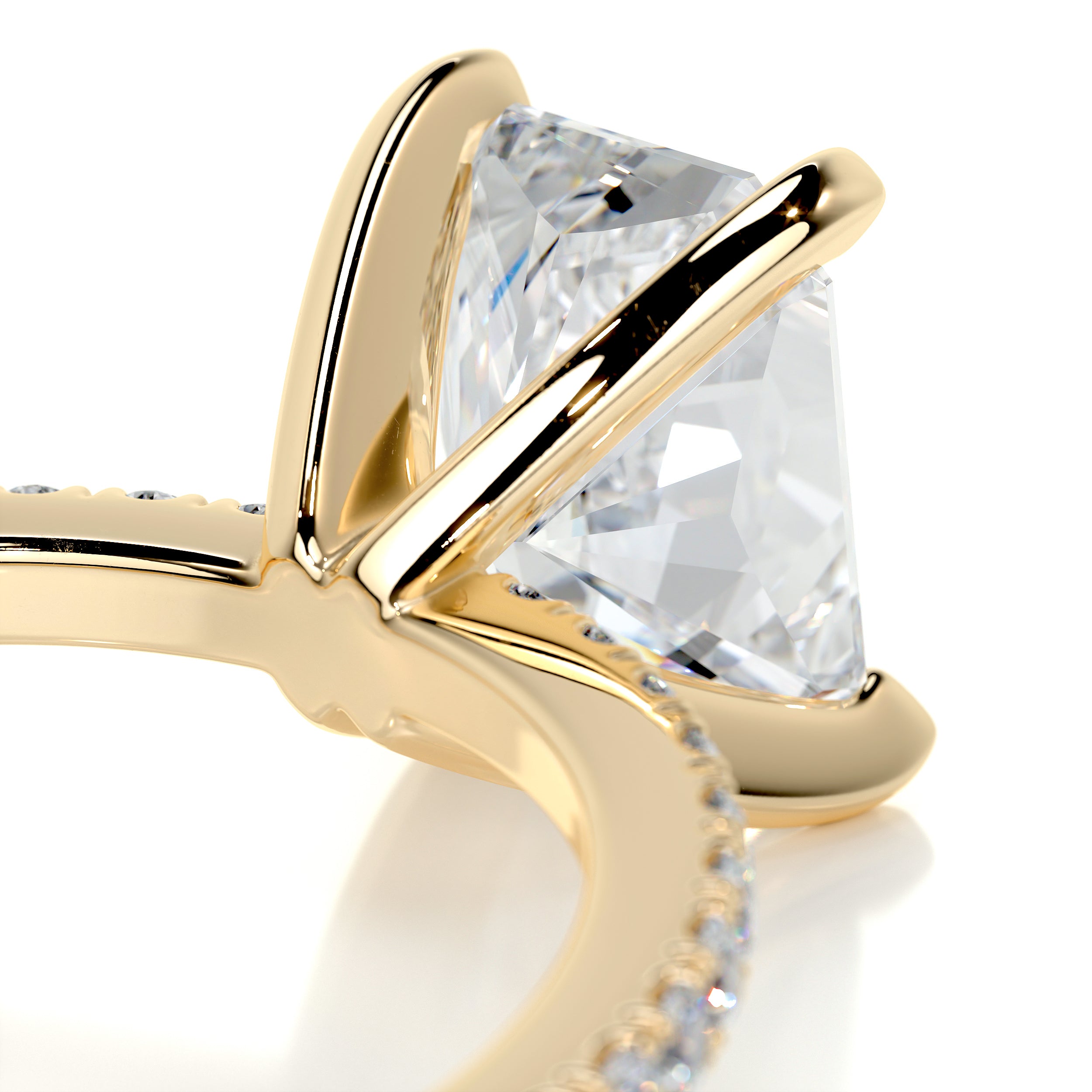 Audrey Diamond Engagement Ring   (1.8 Carat) -18K Yellow Gold