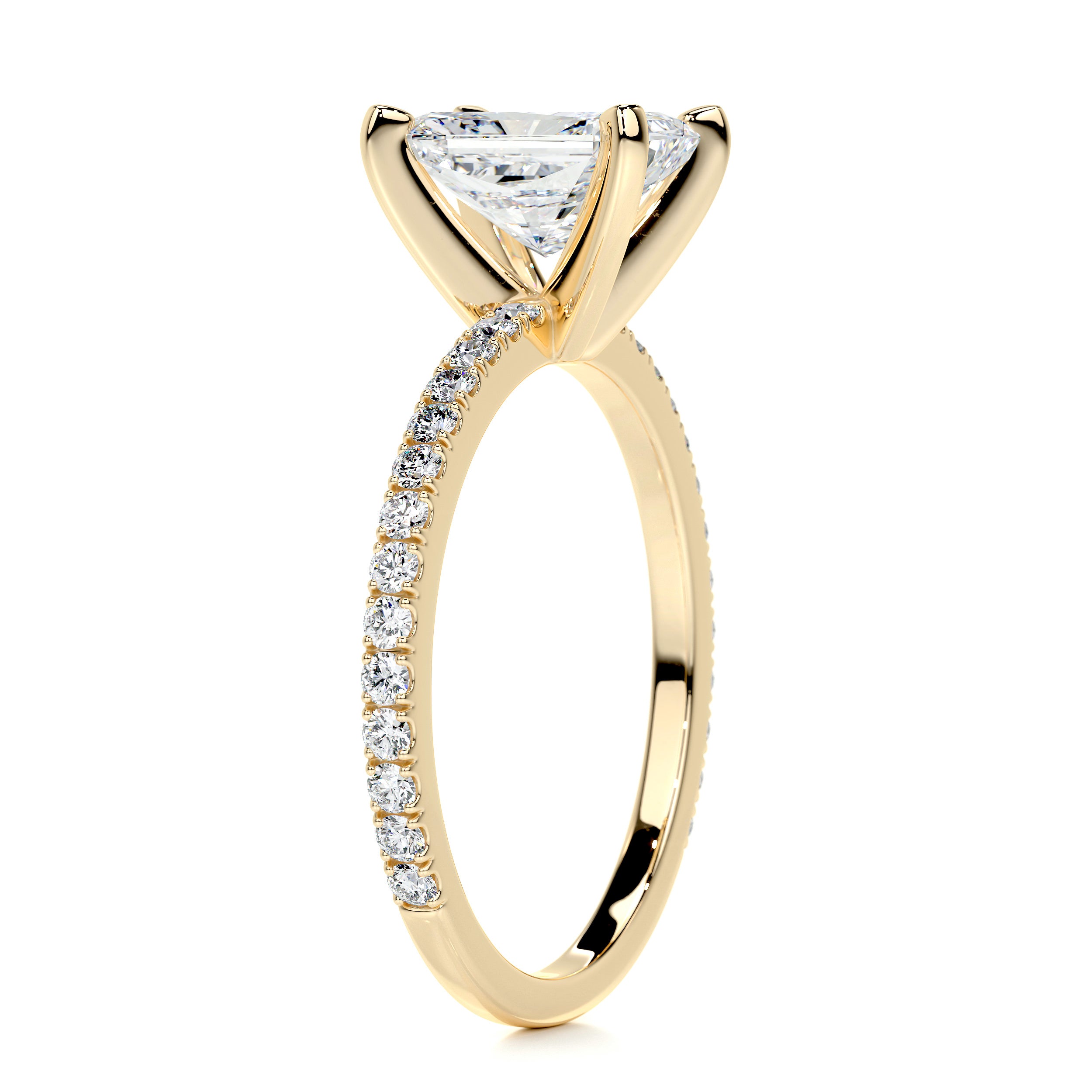 Audrey Diamond Engagement Ring   (1.8 Carat) -18K Yellow Gold