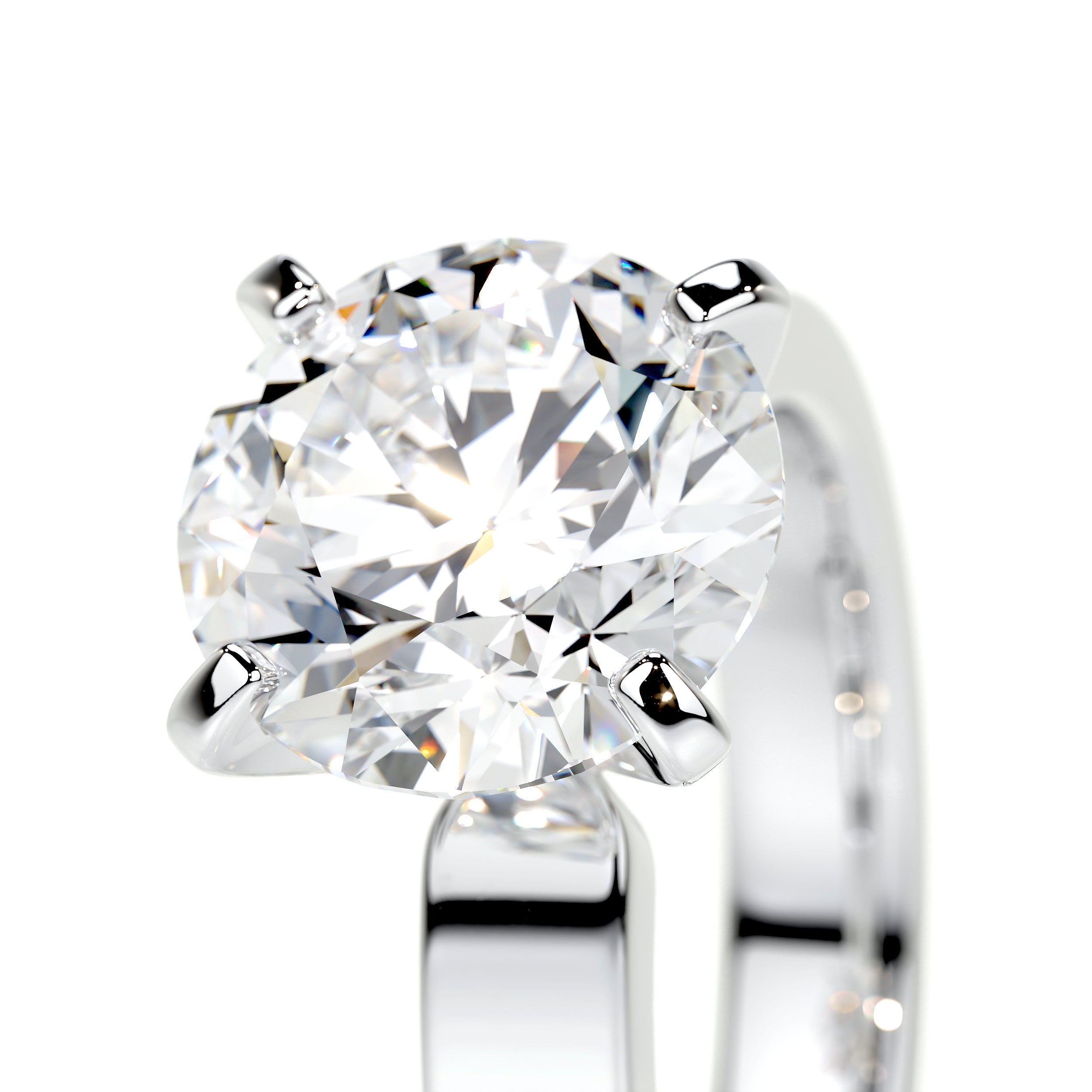 Kaia Lab Grown Diamond Ring   (2 Carat) -18K White Gold