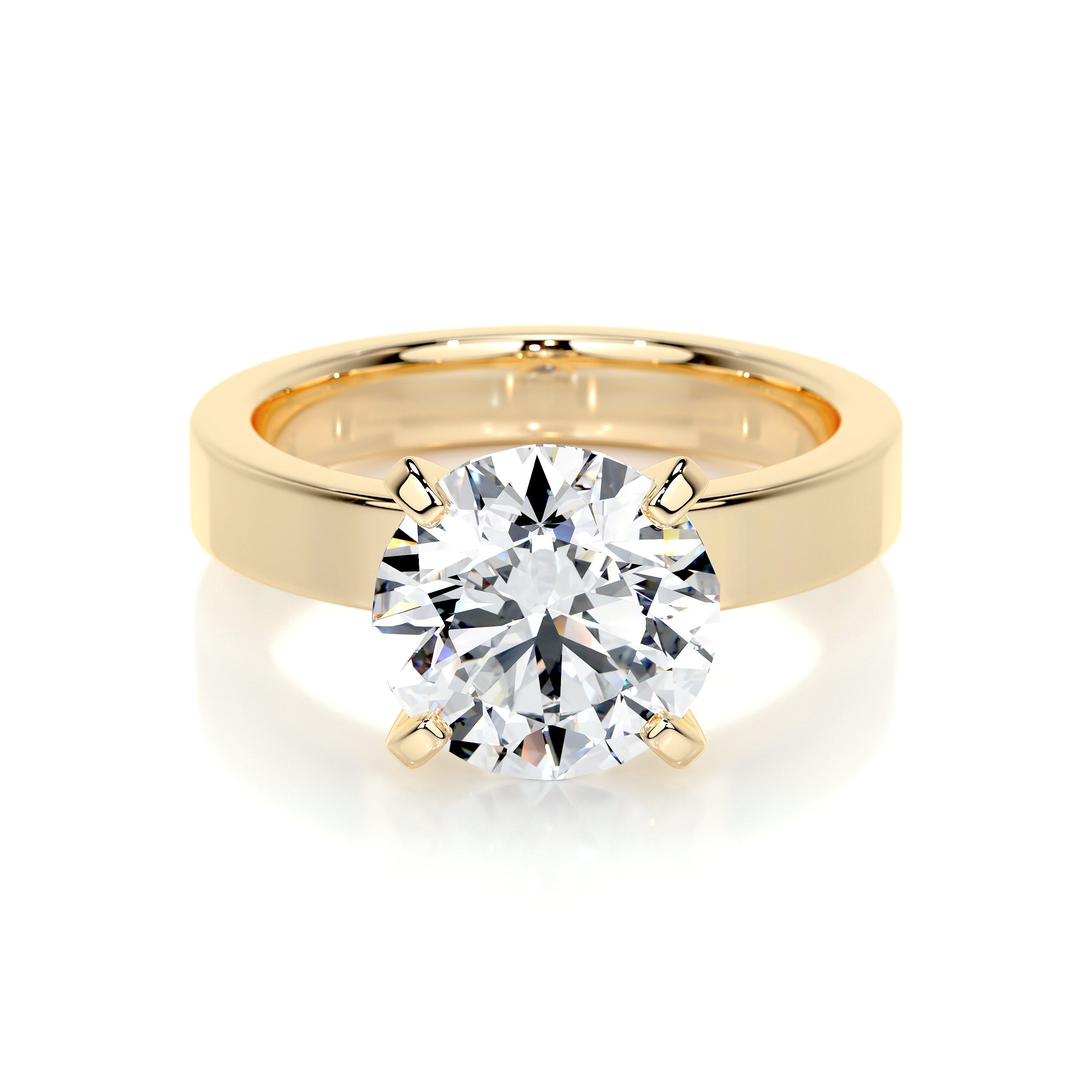 Kaia Lab Grown Diamond Ring   (2 Carat) -18K Yellow Gold