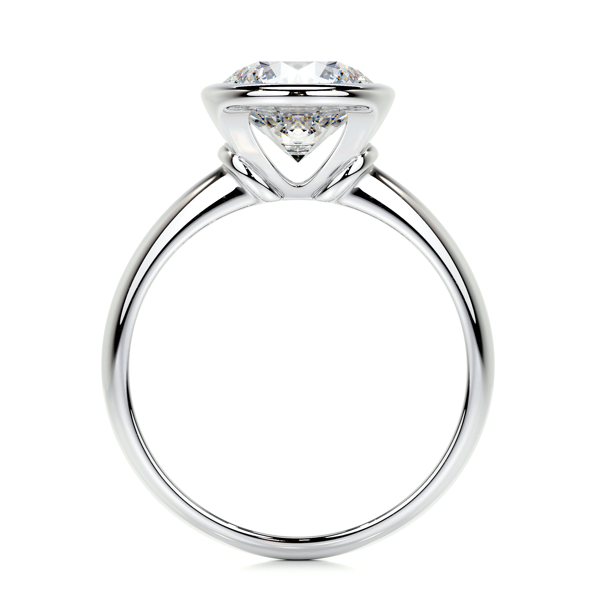 Kaylee Lab Grown Diamond Ring   (3 Carat) -18K White Gold