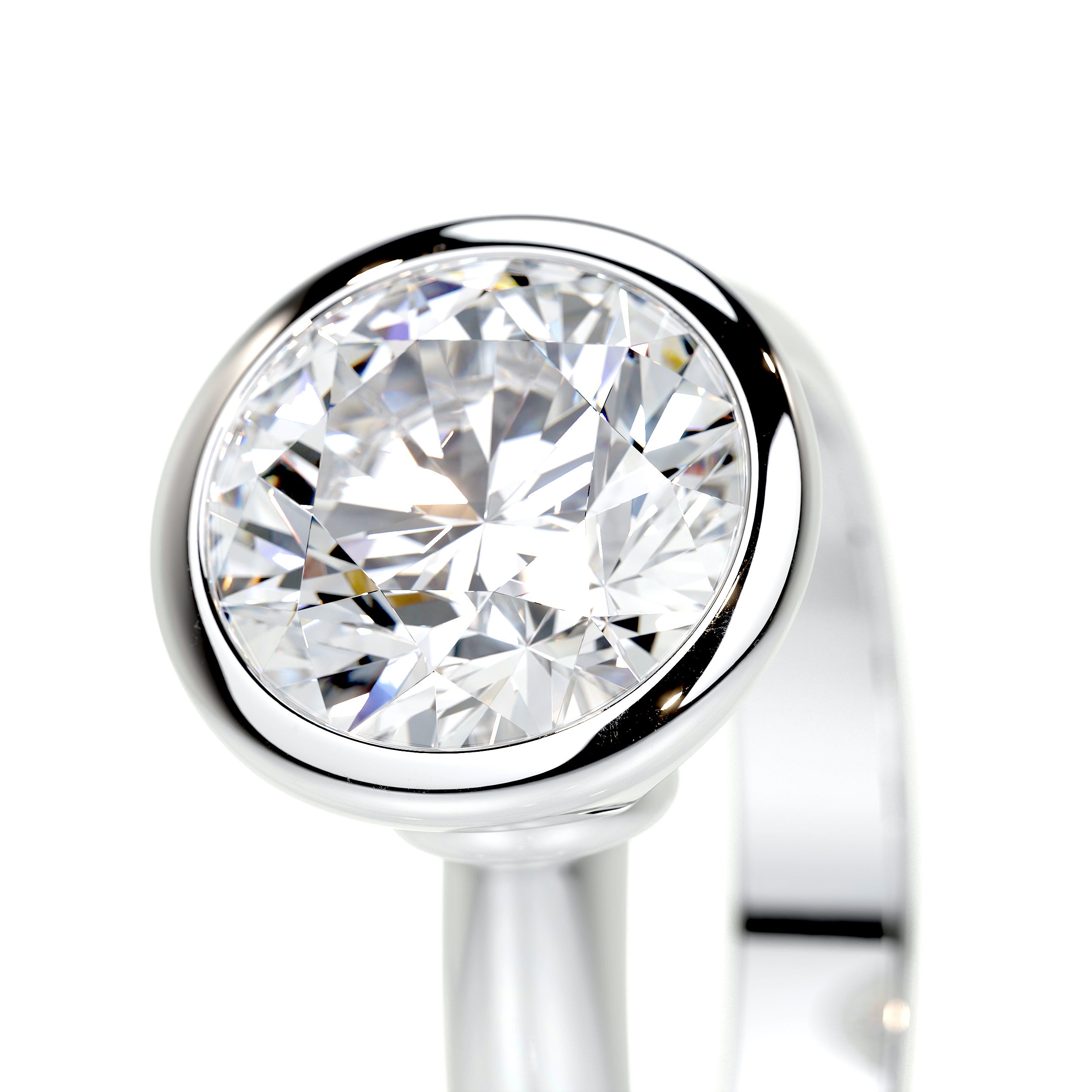 Kaylee Lab Grown Diamond Ring   (3 Carat) -18K White Gold