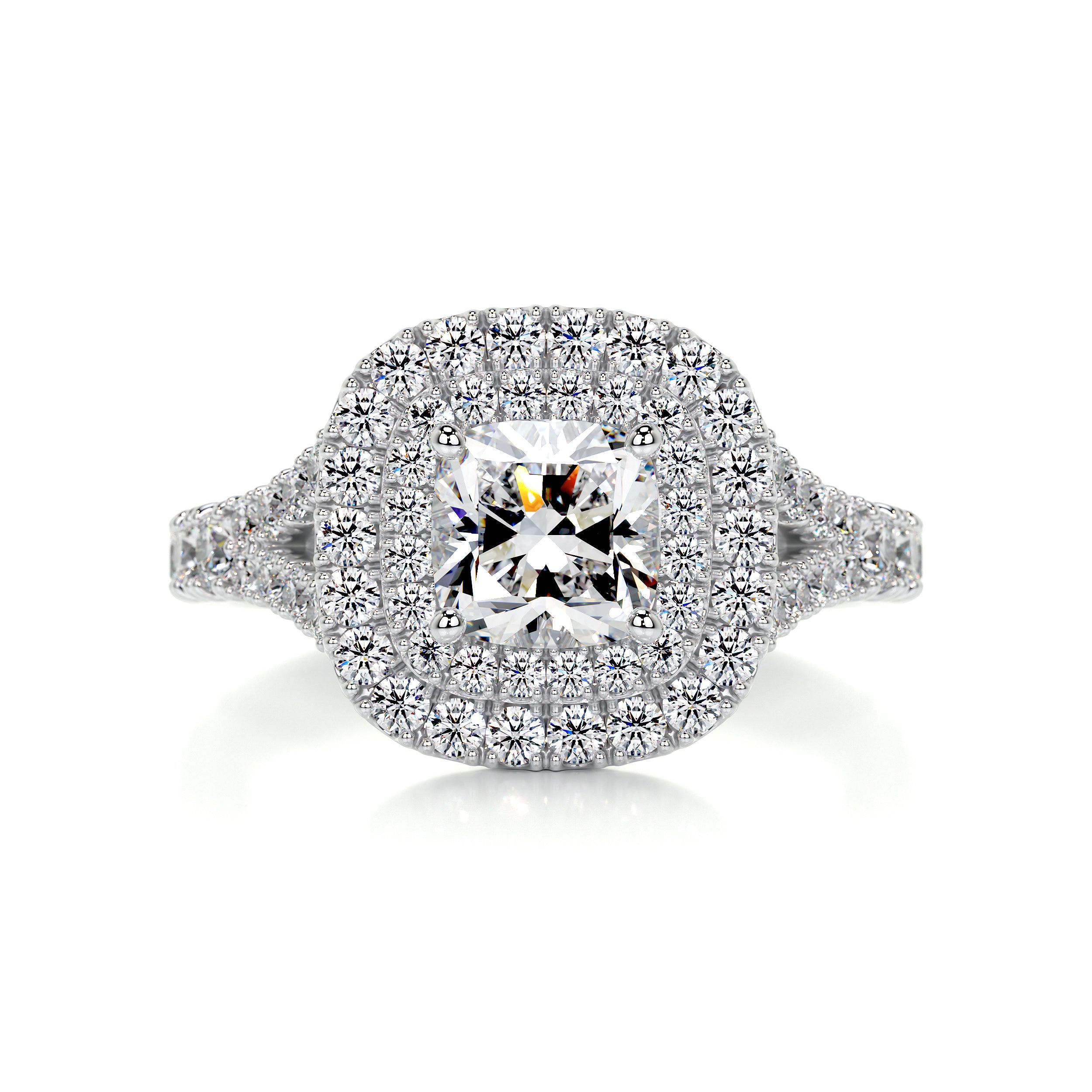 Tina Diamond Engagement Ring   (1.90 Carat) -18K White Gold
