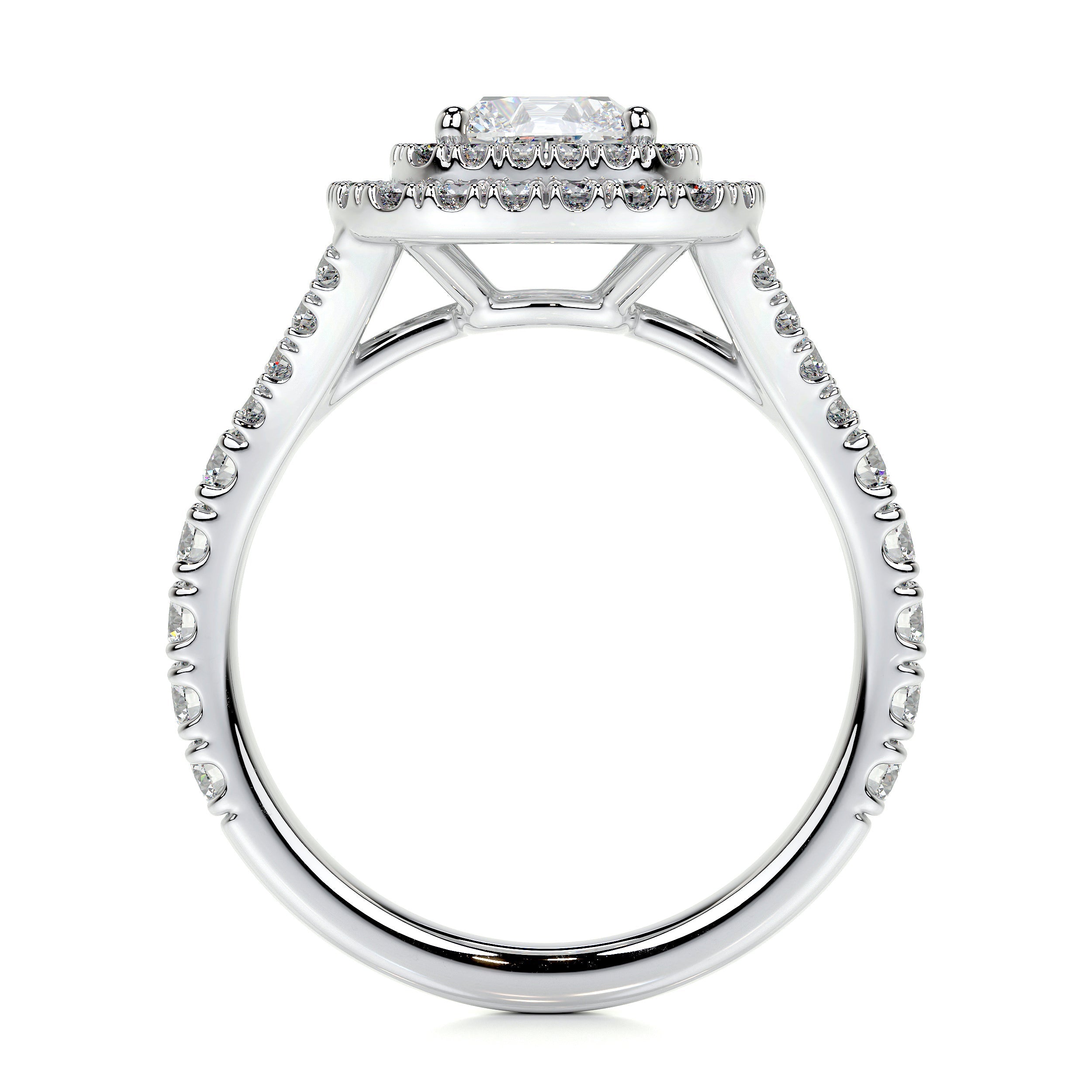 Tina Lab Grown Diamond Ring   (1.90 Carat) -18K White Gold