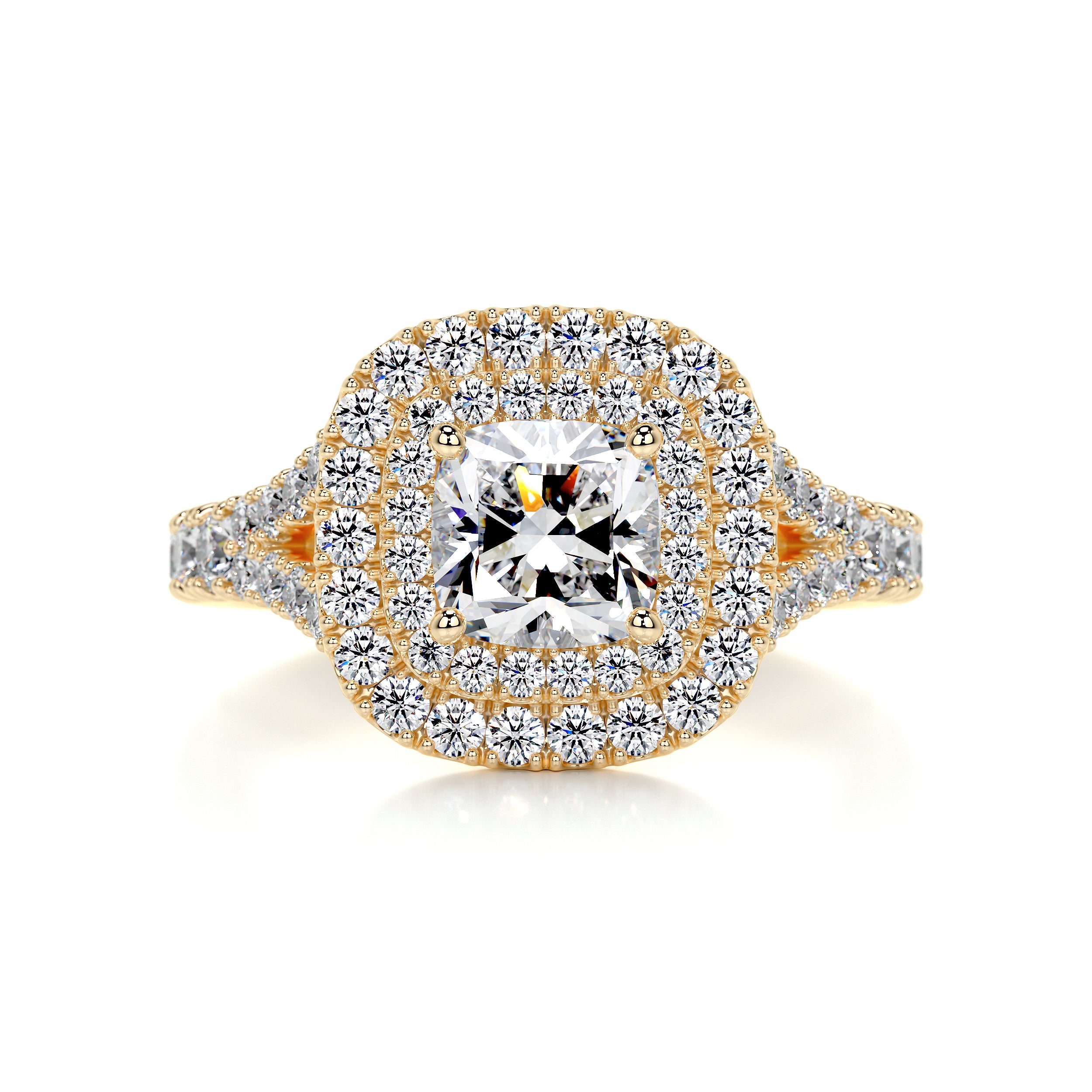 Tina Diamond Engagement Ring   (1.90 Carat) -18K Yellow Gold